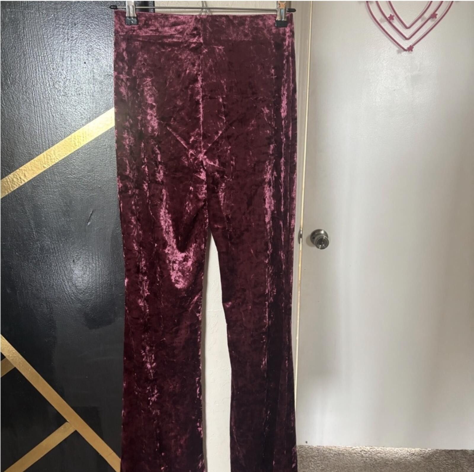 Other MNG by Mango crushed velvet pants Size 28" / US 6 / IT 42 - 6 Thumbnail