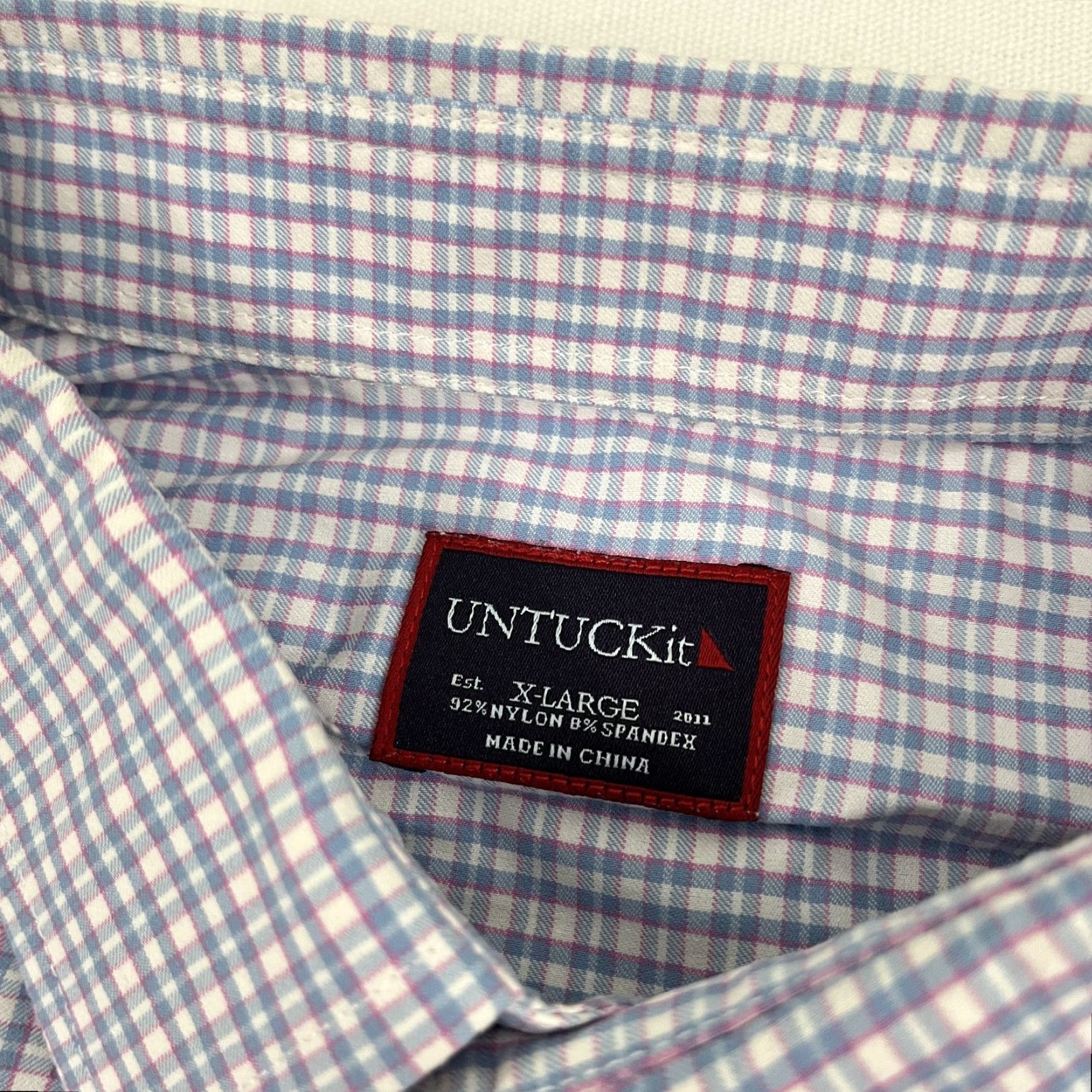 UNTUCKit UNTUCKit Shirt Mens XL X-Large Plaid Button Up Long Sleeve Business Casual Work Shirt Size US XL / EU 56 / 4 - 2 Thumbnail