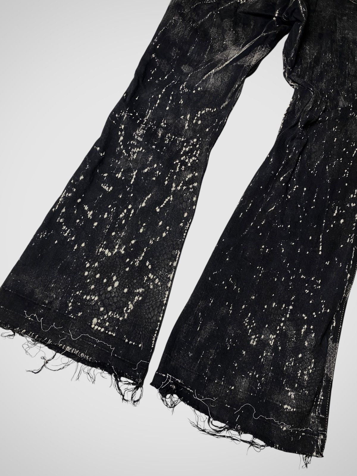If Six Was Nine 2000's Reald Snakeskin Pattern Flare Jeans Size US 27 - 7 Thumbnail