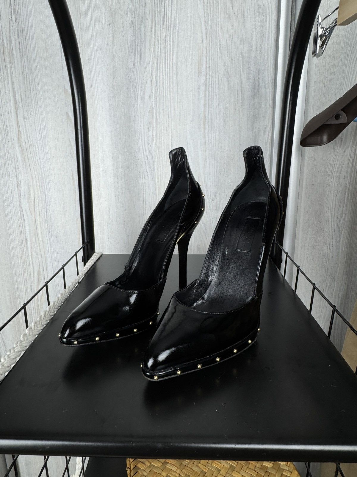 Gucci Gucci Womens High Heels Black Pumps Shoes Genuine Leather Size US 6.5 / IT 36.5 - 6 Thumbnail