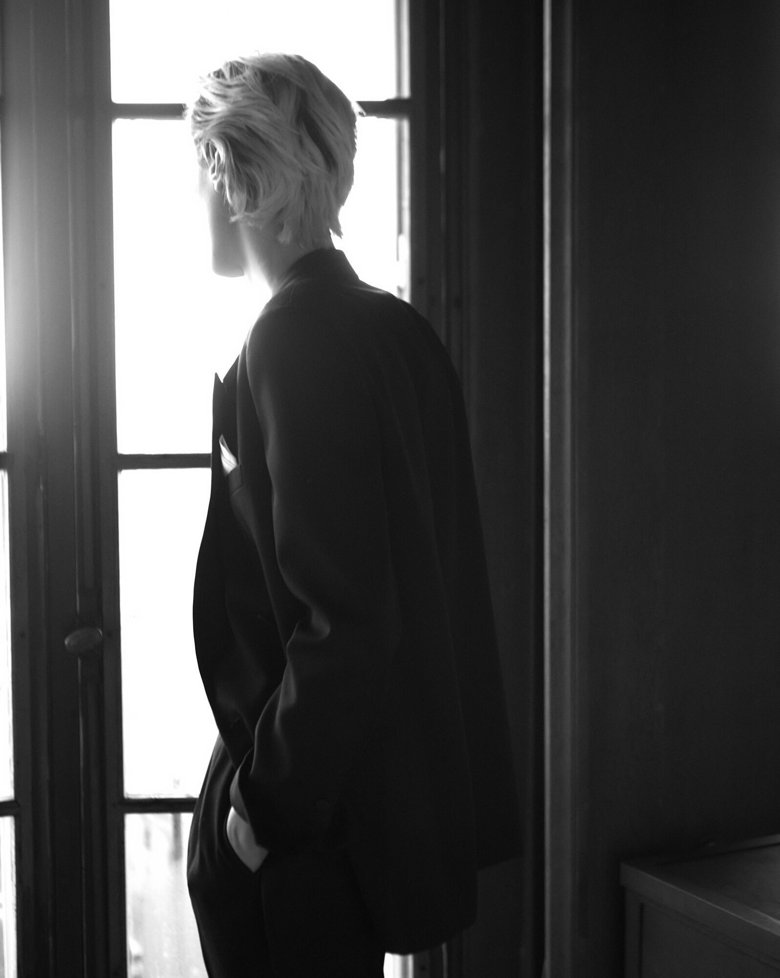Saint Laurent Paris o1s1wg111124 Tuxedo Jacket in Grain De Poudre in Black Size US XS / EU 42 / 0 - 3 Thumbnail