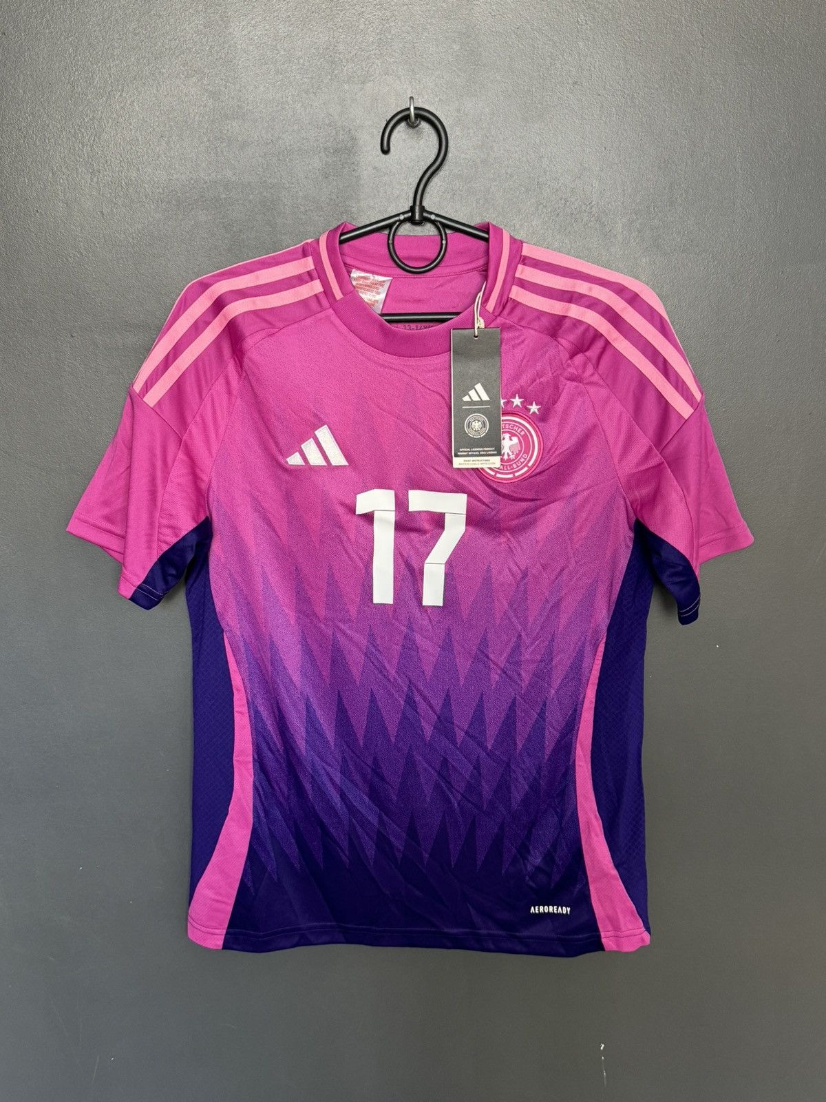 Adidas KIDS New Germany 24/25 Away Wirtz Football Jersey T-Shirt Size US XS / EU 42 / 0 - 2 Thumbnail
