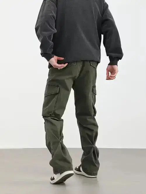 Jean fade distressed cargo pants Size US 32 / EU 48 - 1 Thumbnail
