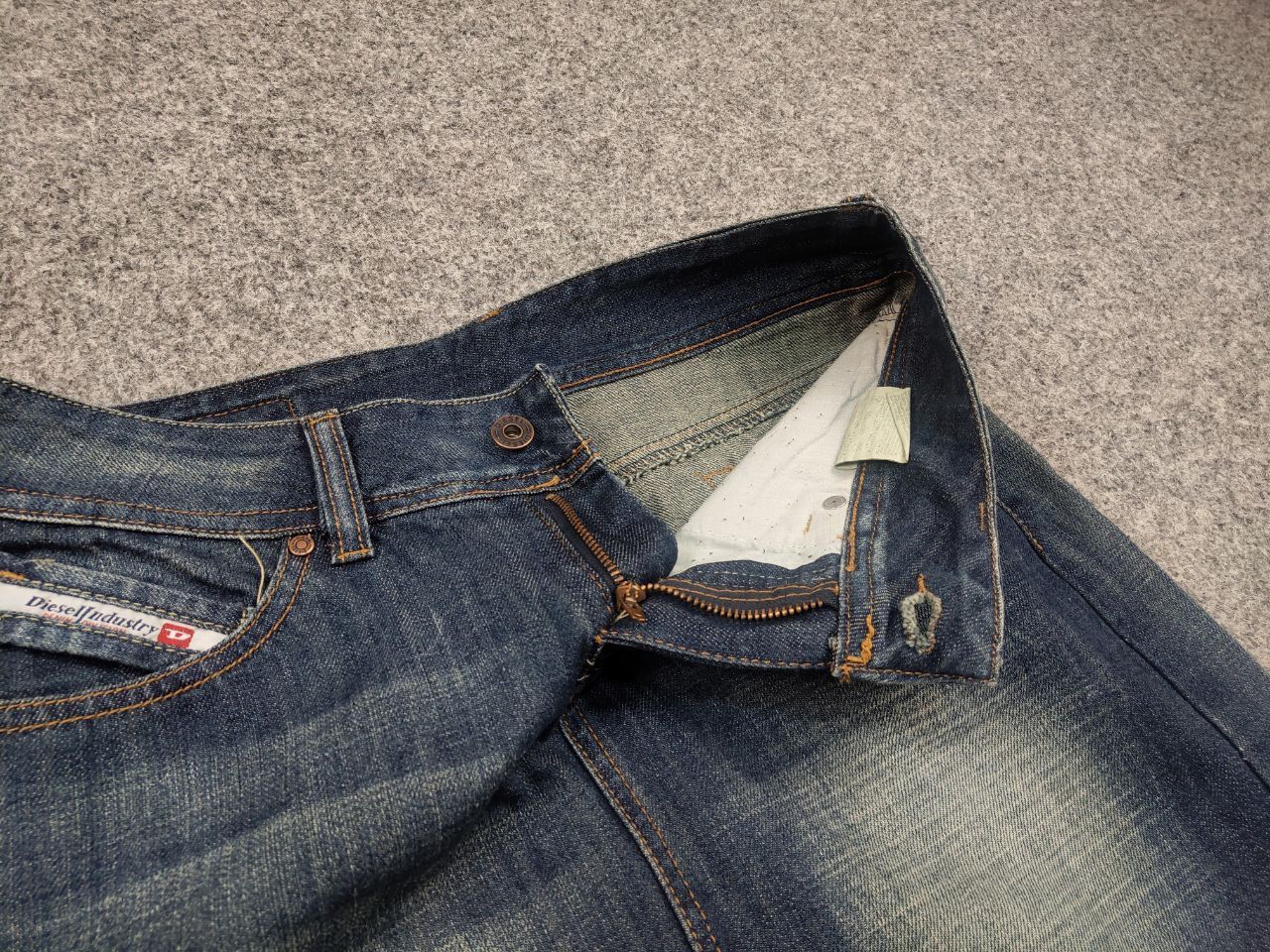 Diesel Vintage Diesel Y2K Style Mini Skirt Washed Faded Denim Size 32" / US 10 / IT 46 - 12 Thumbnail