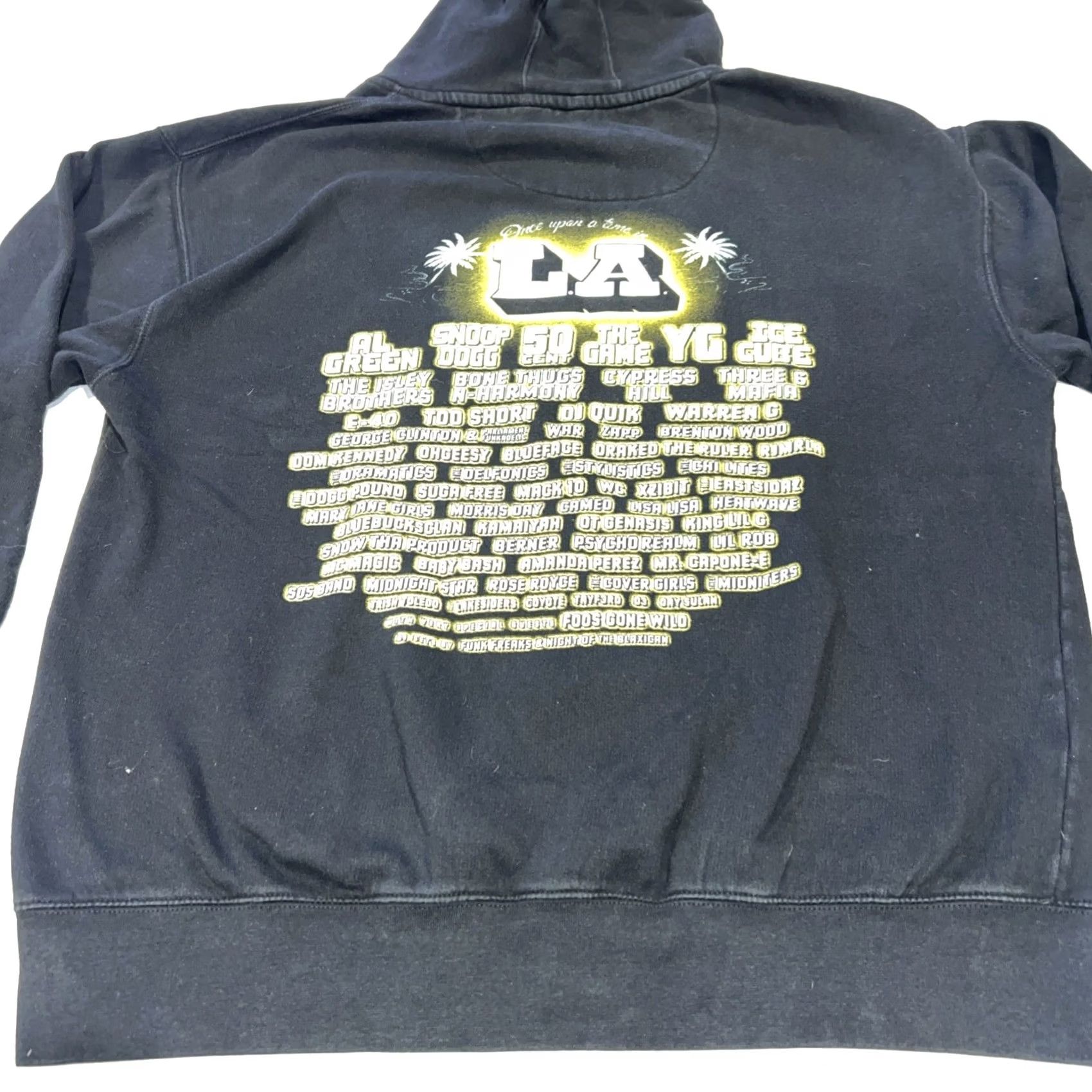 Vintage VINTAGE Once Upon A Time In LA Snoop Dogg 50 Cent Concert Sweatshirt Hoodie Large Black Mens Hoodie Size US L / EU 52-54 / 3 - 4 Thumbnail