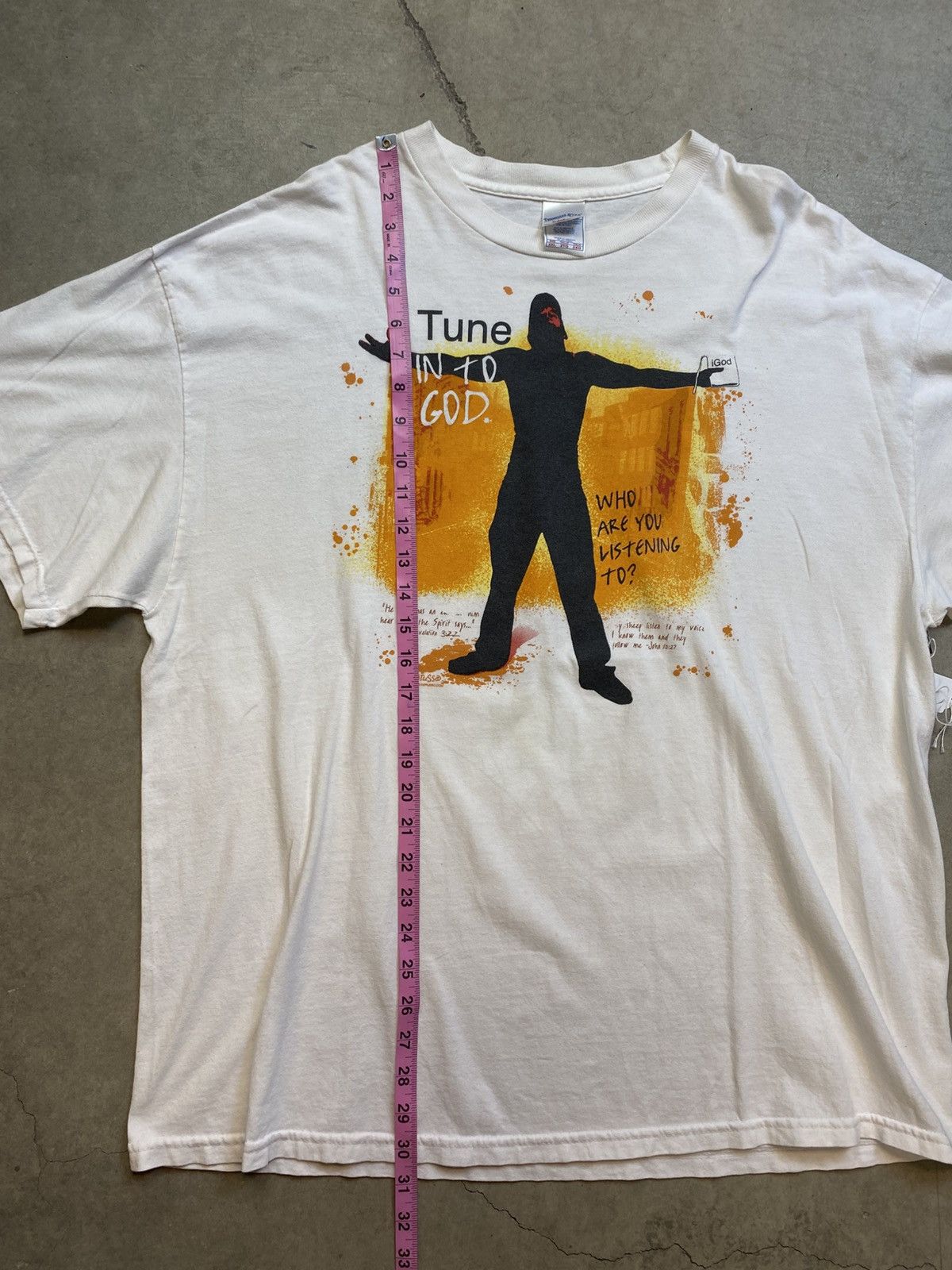 Vintage Vintage iTune in to God Apple Jesus Parody T Shirt XXL Size US XXL / EU 58 / 5 - 5 Thumbnail