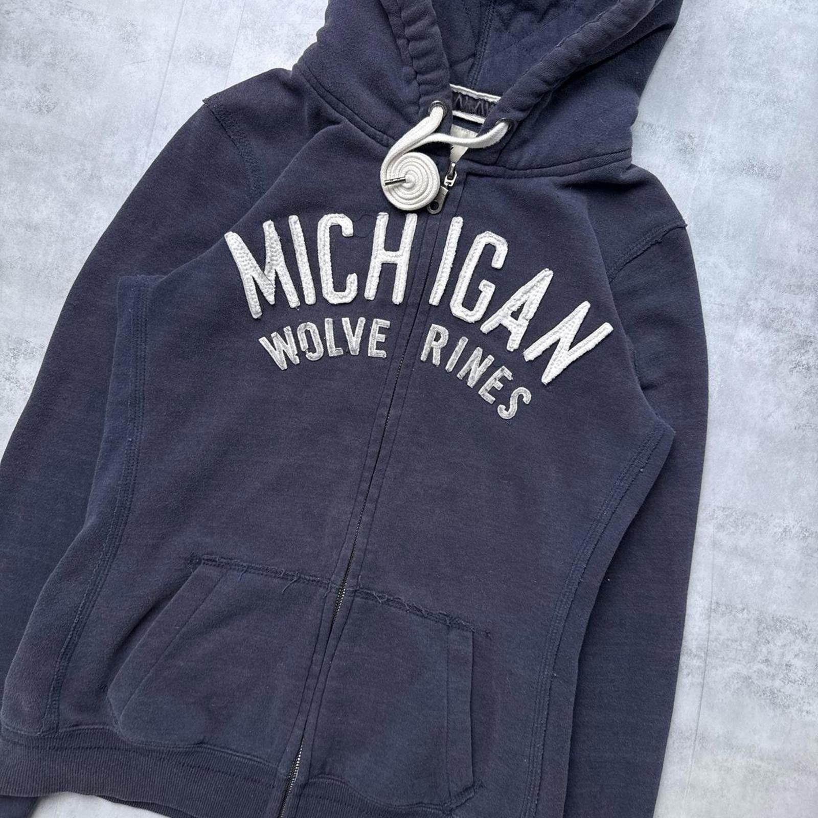Other Y2K Michigan Wolverines Campus Crew 00s Zip Up Jacket Size US S / EU 44-46 / 1 - 6 Thumbnail