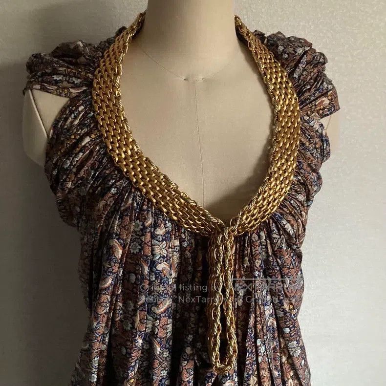 Junya Watanabe Junya Watanabe Metal Accessories Cotton Floral Vintage Dre Size S / US 4 / IT 40 - 3 Thumbnail