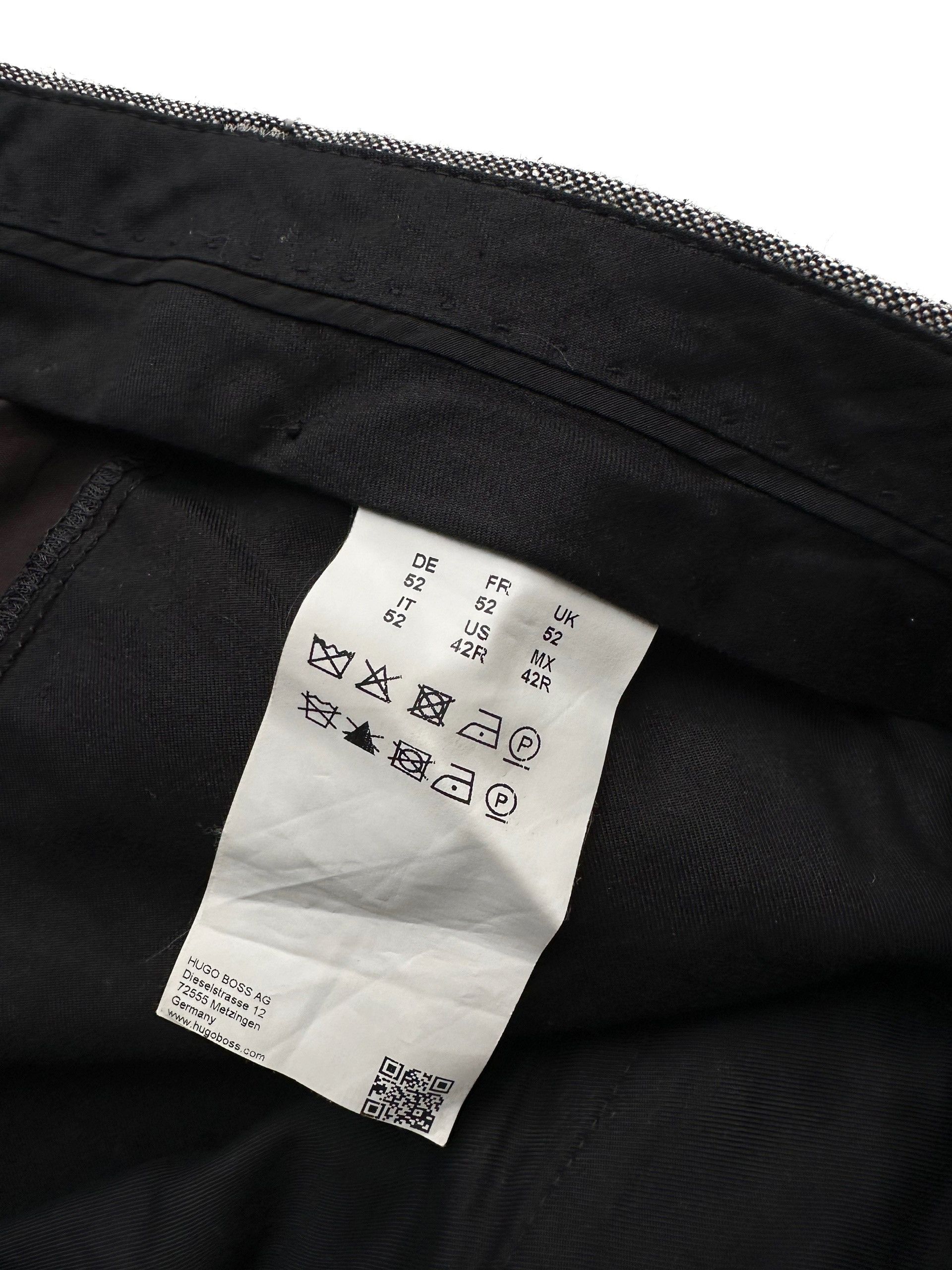 Hugo Boss Hugo Boss grey melange wool trousers Size US 36 / EU 52 - 4 Thumbnail