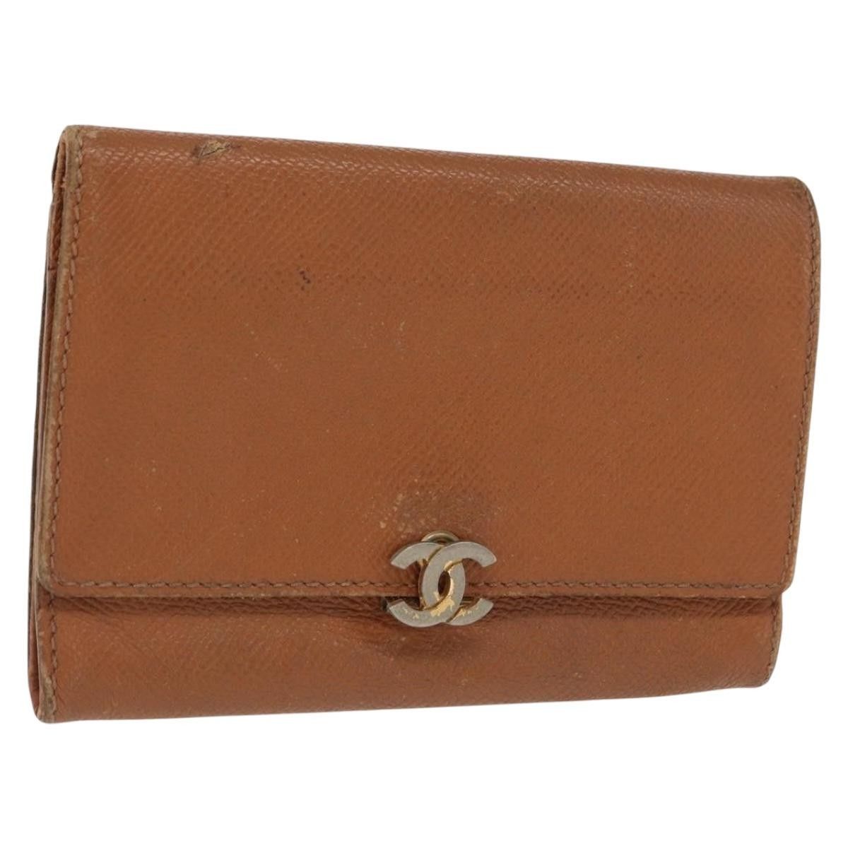 Chanel Chanel Wallet Caviar Skin Brown Gold CC Size ONE SIZE - 1 Thumbnail