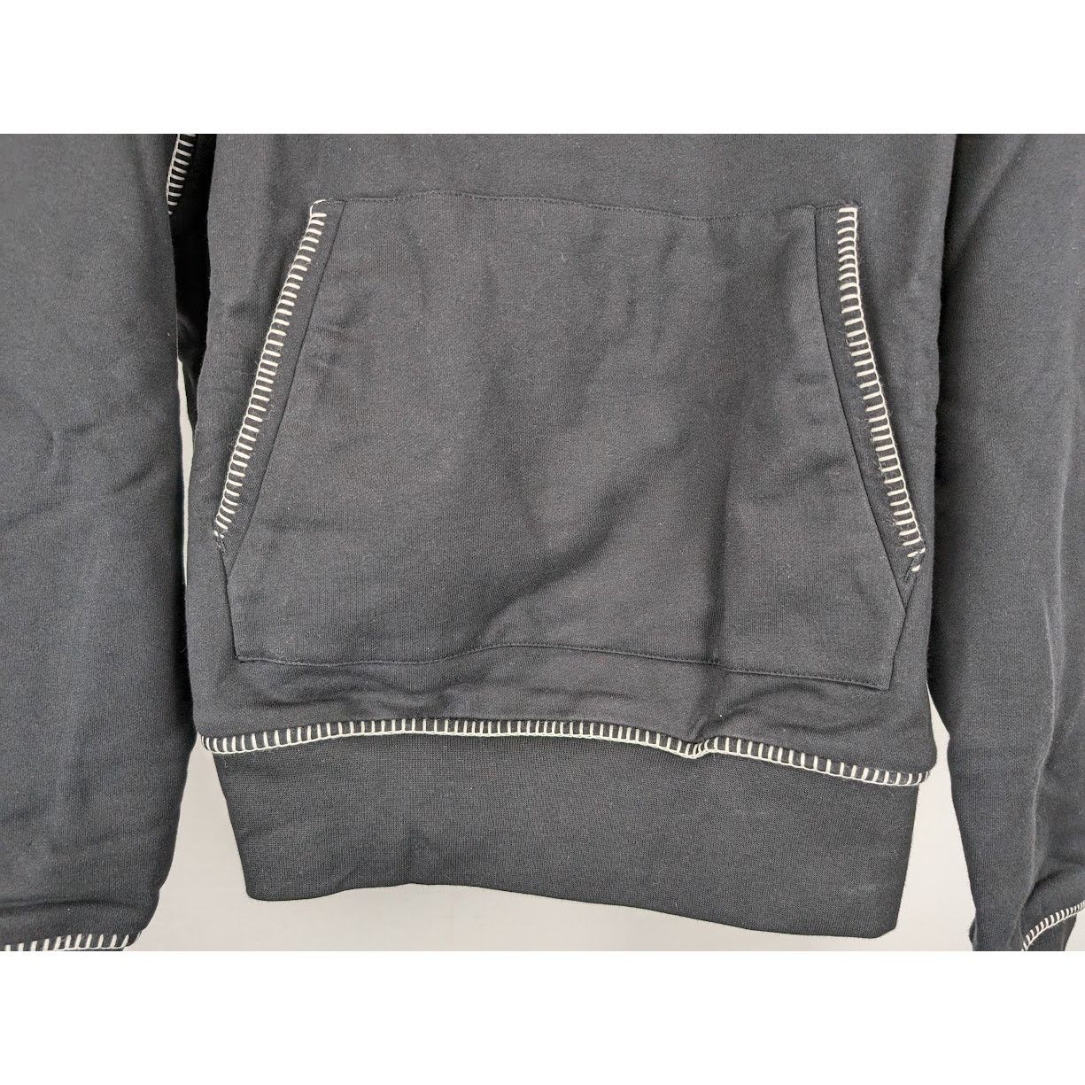 Amiri o1rshd1 Stitch Amiri Logo Hoodie in Black Size US M / EU 48-50 / 2 - 7 Thumbnail