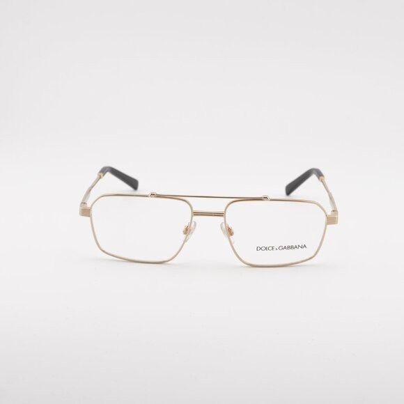 Dolce & Gabbana Dolce & Gabbana DG1345 02 Eyeglasses Rectangle Gold 56mm Size ONE SIZE - 3 Thumbnail