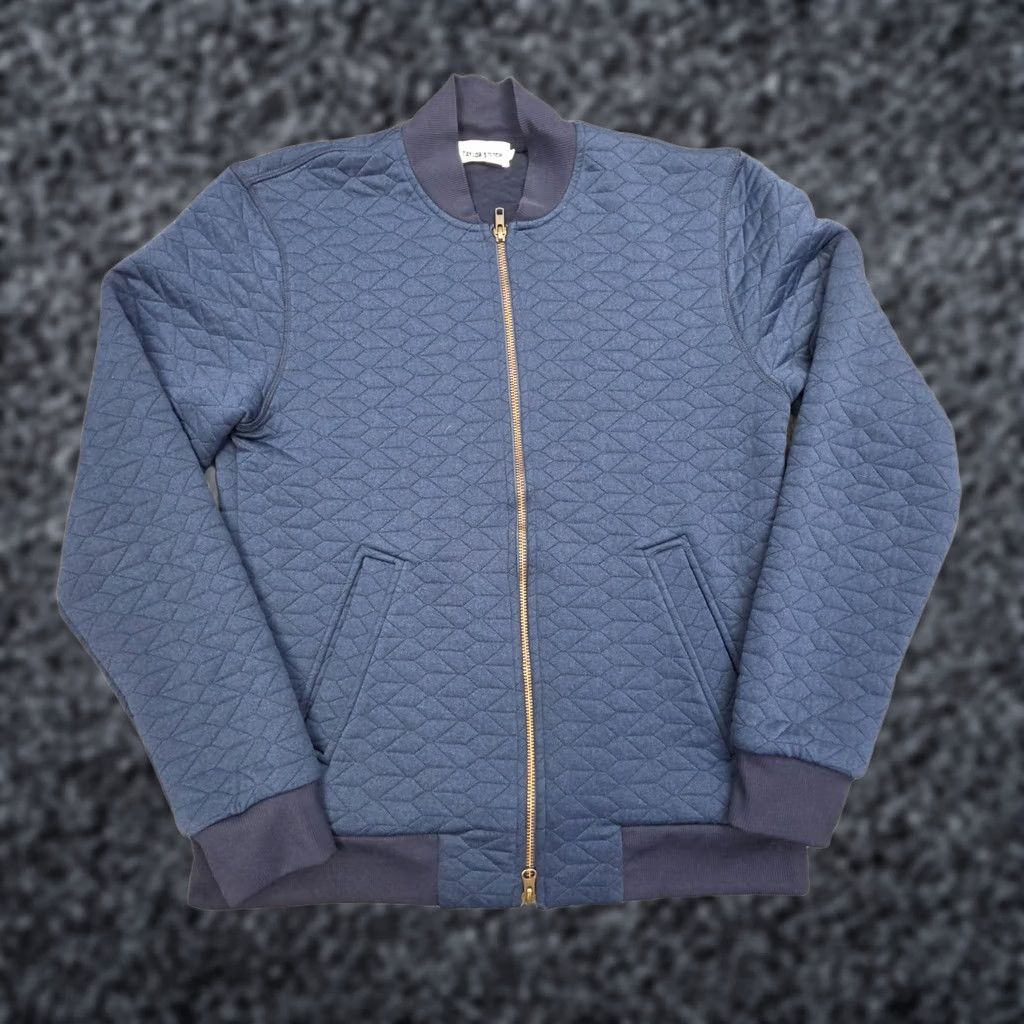 Taylor Stitch Taylor Stitch Bomber Jacket Blue Quilted Zip Size 38 Mens Size US XXS / EU 40 - 1 Thumbnail