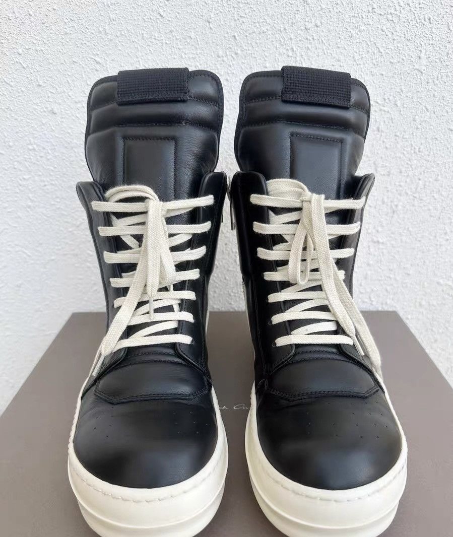 Rick Owens Rick Owens Black & White High-Top Inverted Triangle Size US 7 / EU 40 - 2 Thumbnail
