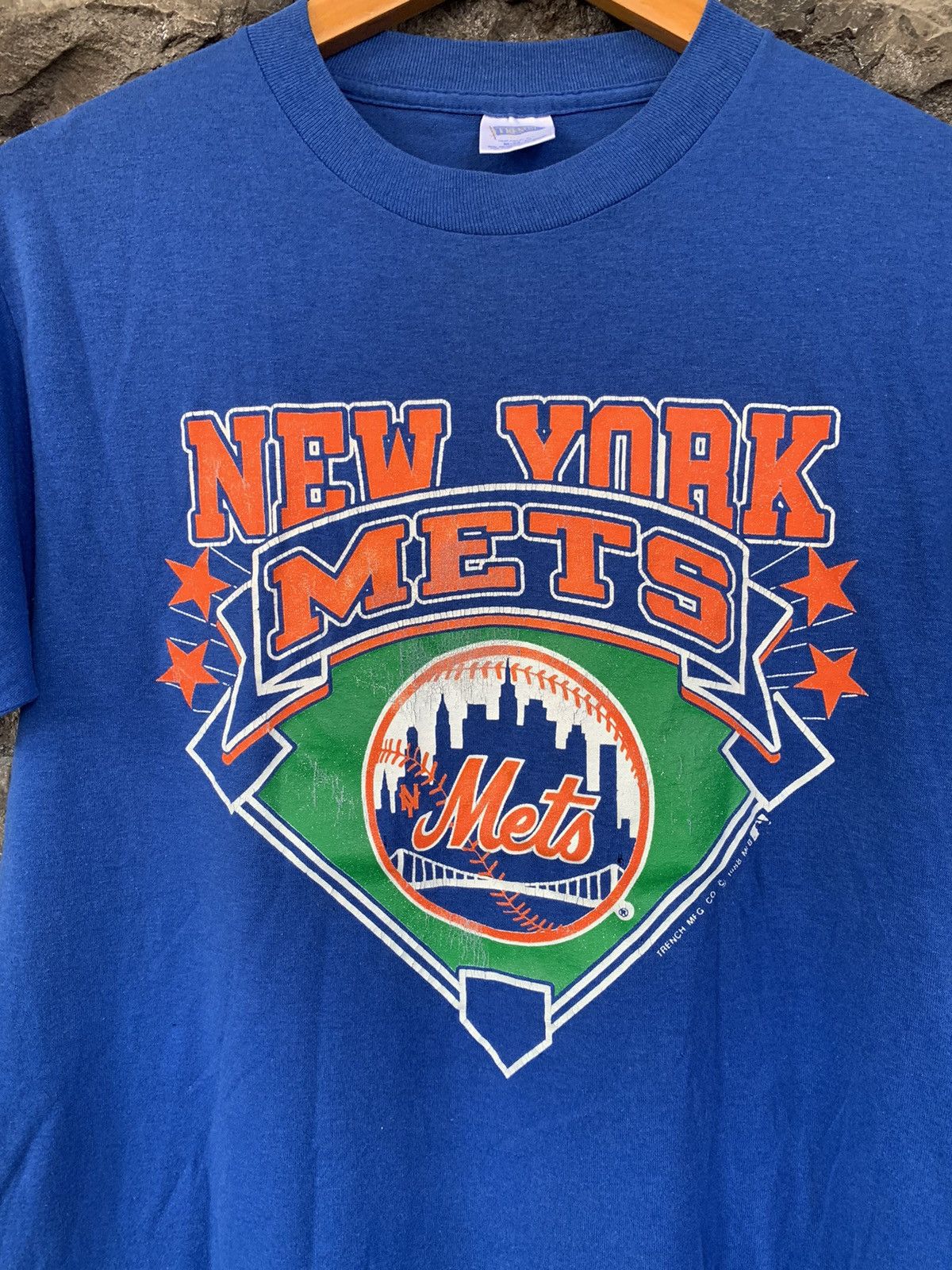 MLB × Vintage Vintage 80s New York Mets MLB Team T shirt Size US M / EU 48-50 / 2 - 2 Thumbnail