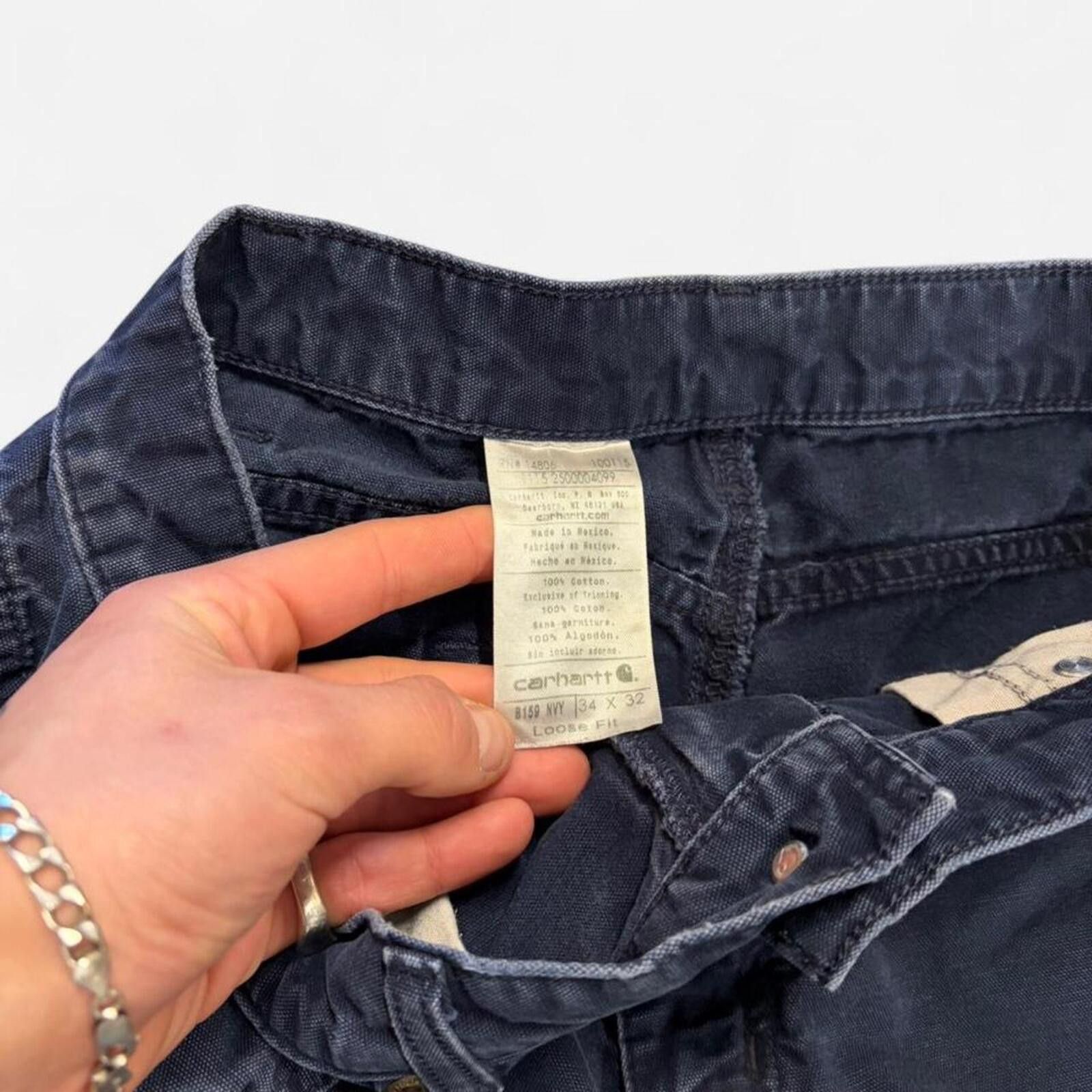 Carhartt Navy Carhartt Loose Fit Dungarees Size US 34 / EU 50 - 5 Thumbnail