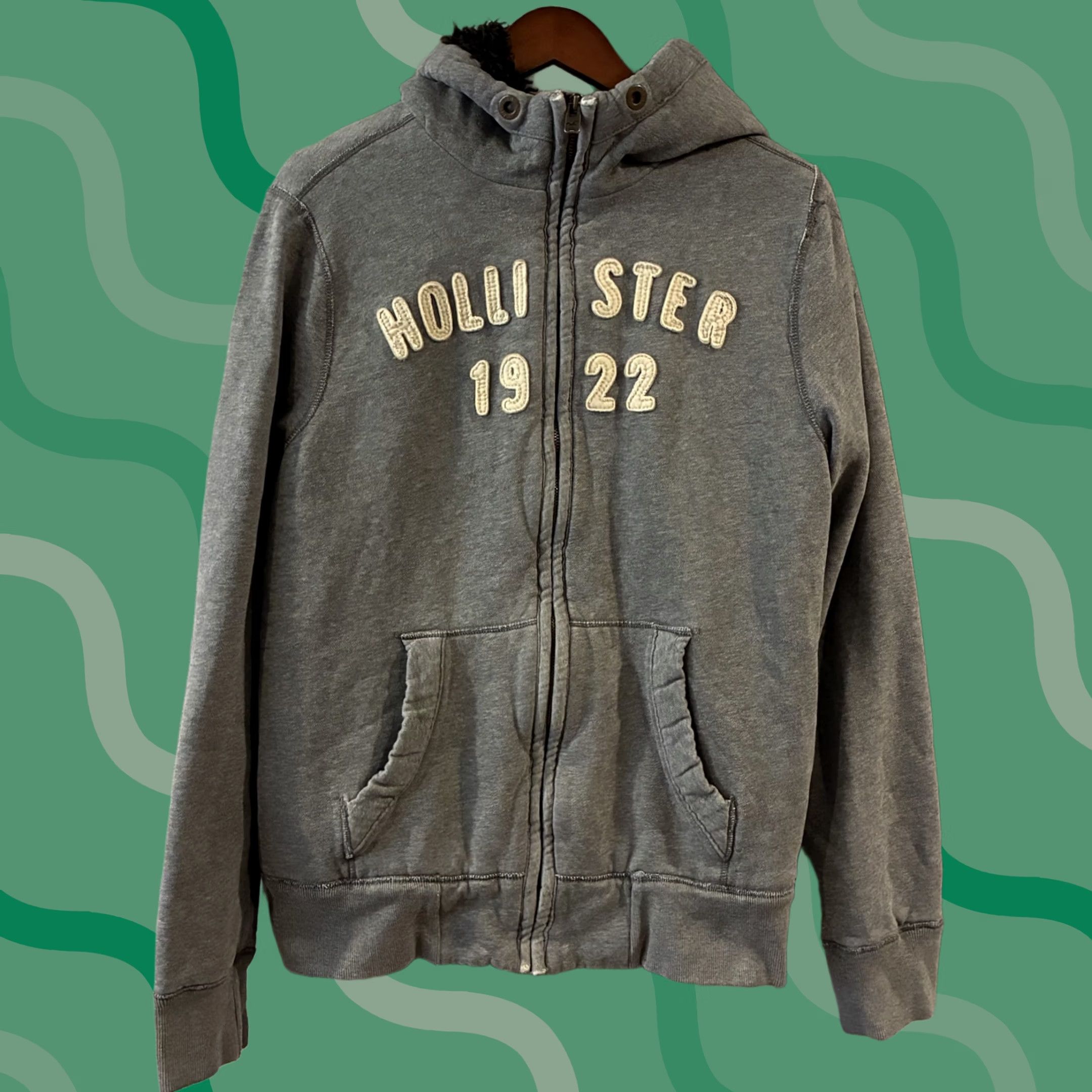 Streetwear × Vintage Vintage Y2K DC Zip Fur Hoodie LGB Style | Grailed