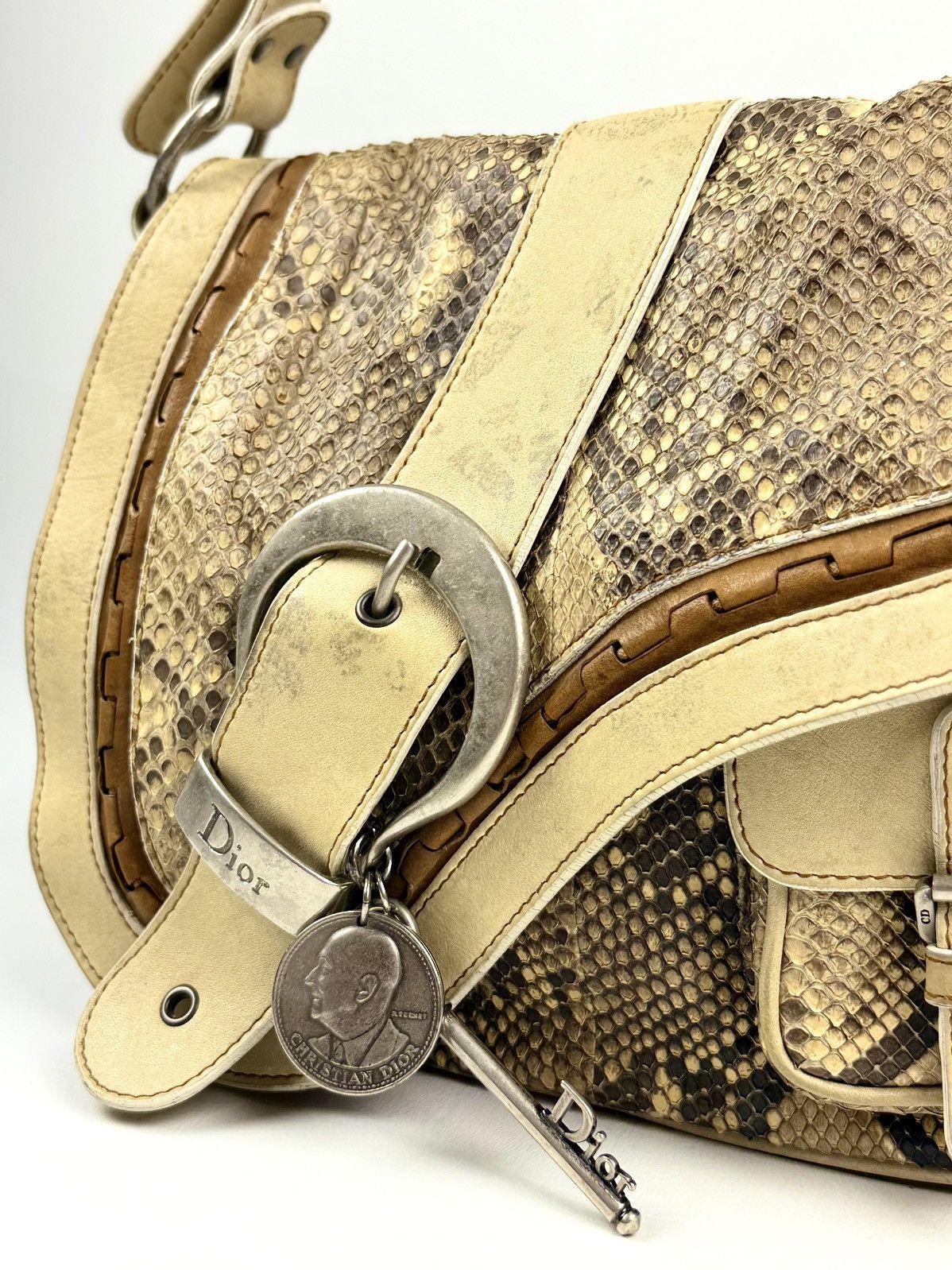 Dior Dior - John Galliano - FW/06 - Python Skin - Saddle Guacho Size ONE SIZE - 7 Thumbnail