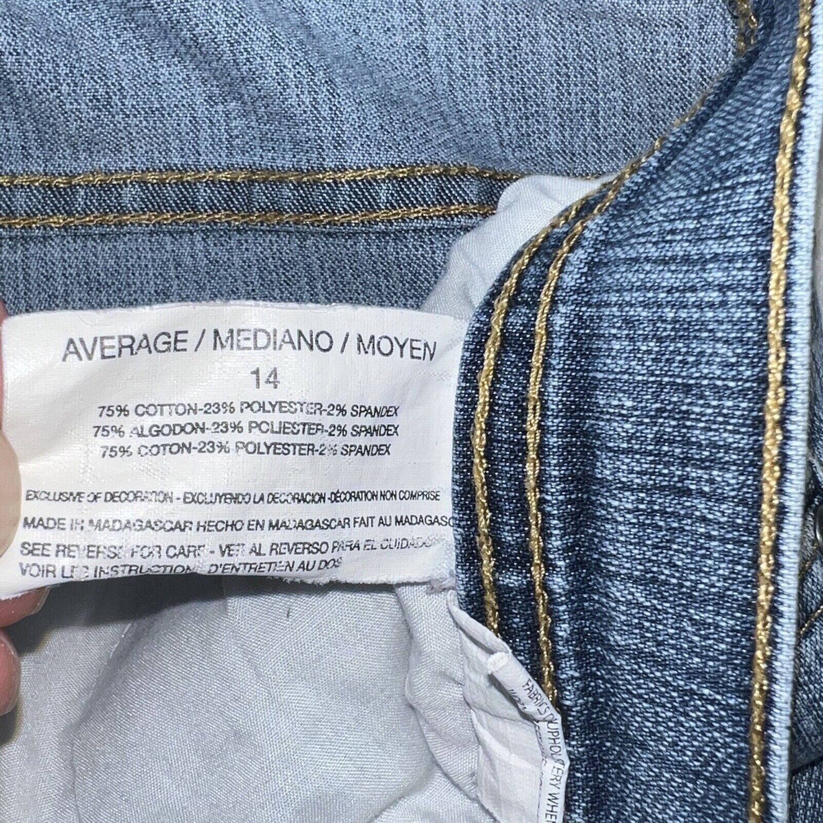Gloria Vanderbilt Gloria Vanderbilt 14 Straight Leg Denim Jeans Stretch Size 33" - 4 Thumbnail
