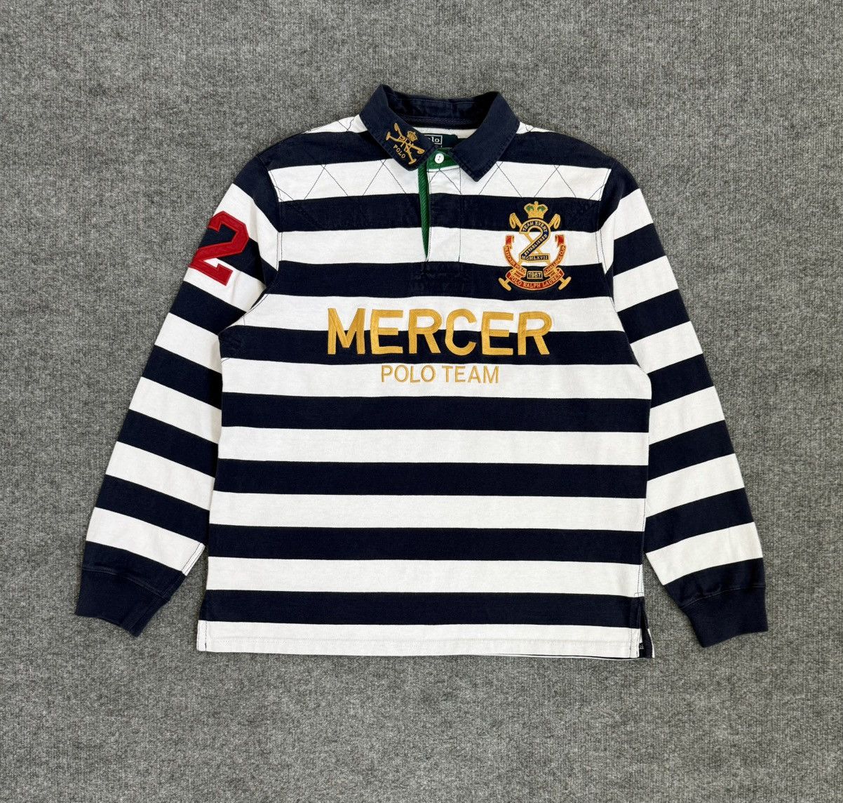 Polo Ralph Lauren Polo Ralph Lauren Mercer Polo Team Rugby Shirt L Size US L / EU 52-54 / 3 - 1 Thumbnail