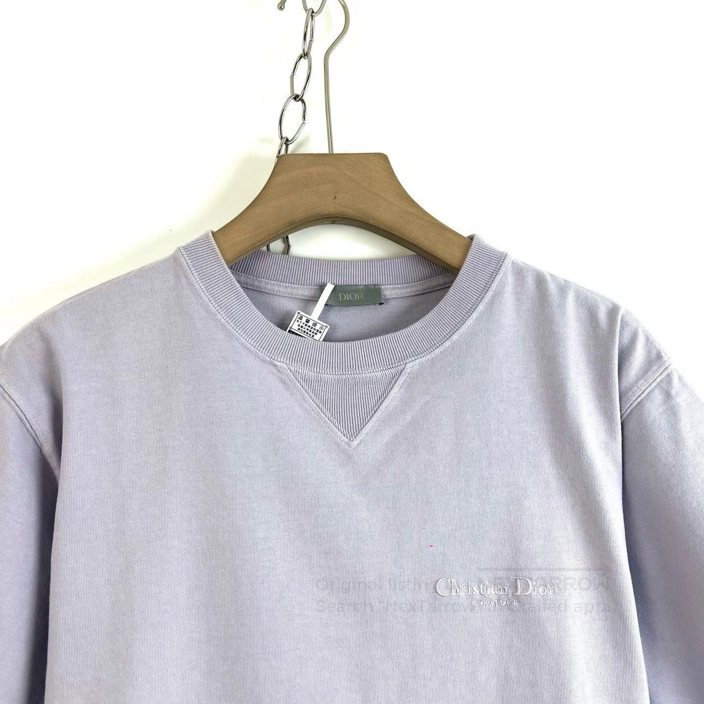 Dior Dior Lavender Embroidered Logo T-shirt. Size S / US 4 / IT 40 - 3 Thumbnail
