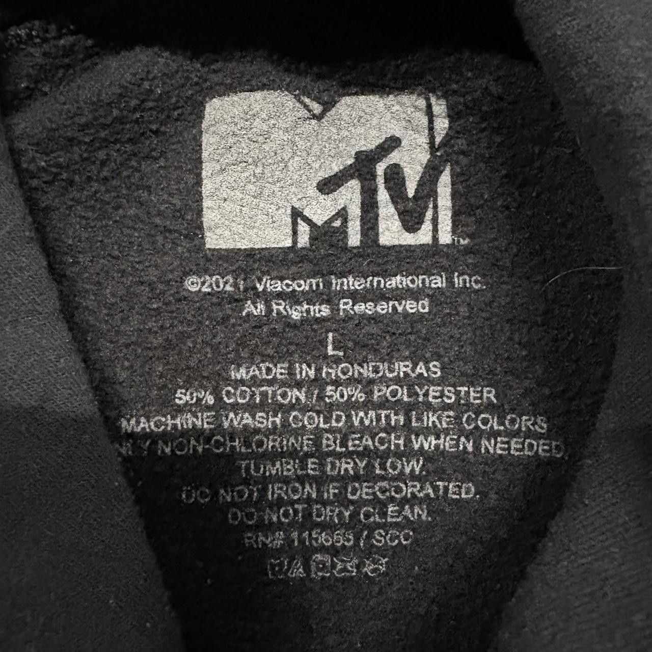 Vintage Crazy Vintage Y2K/2000s MTV Music Television Black Graphic Hoodie! Size US L / EU 52-54 / 3 - 4 Thumbnail