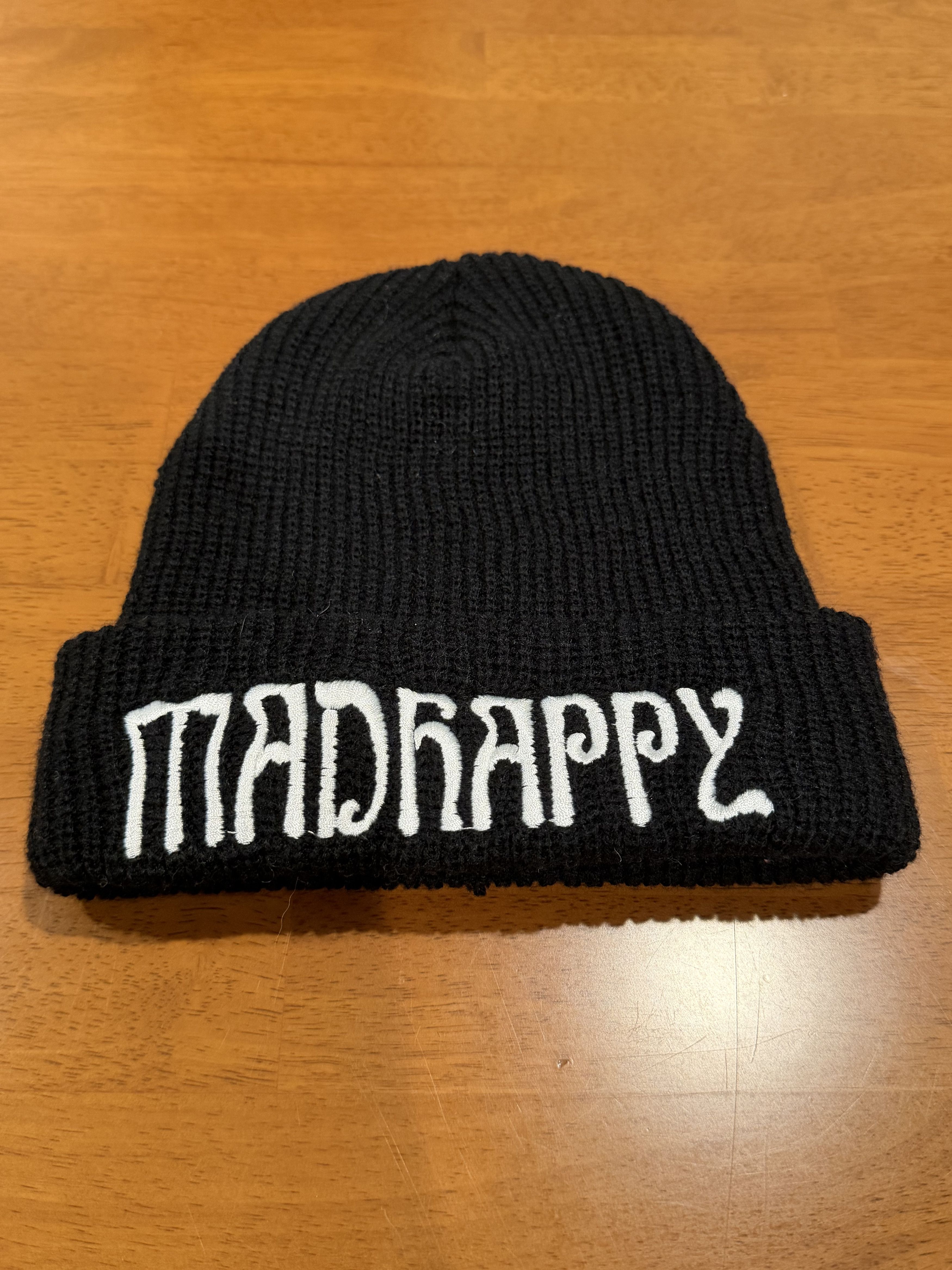 Mad Happy Logo Beanie Black, Men's