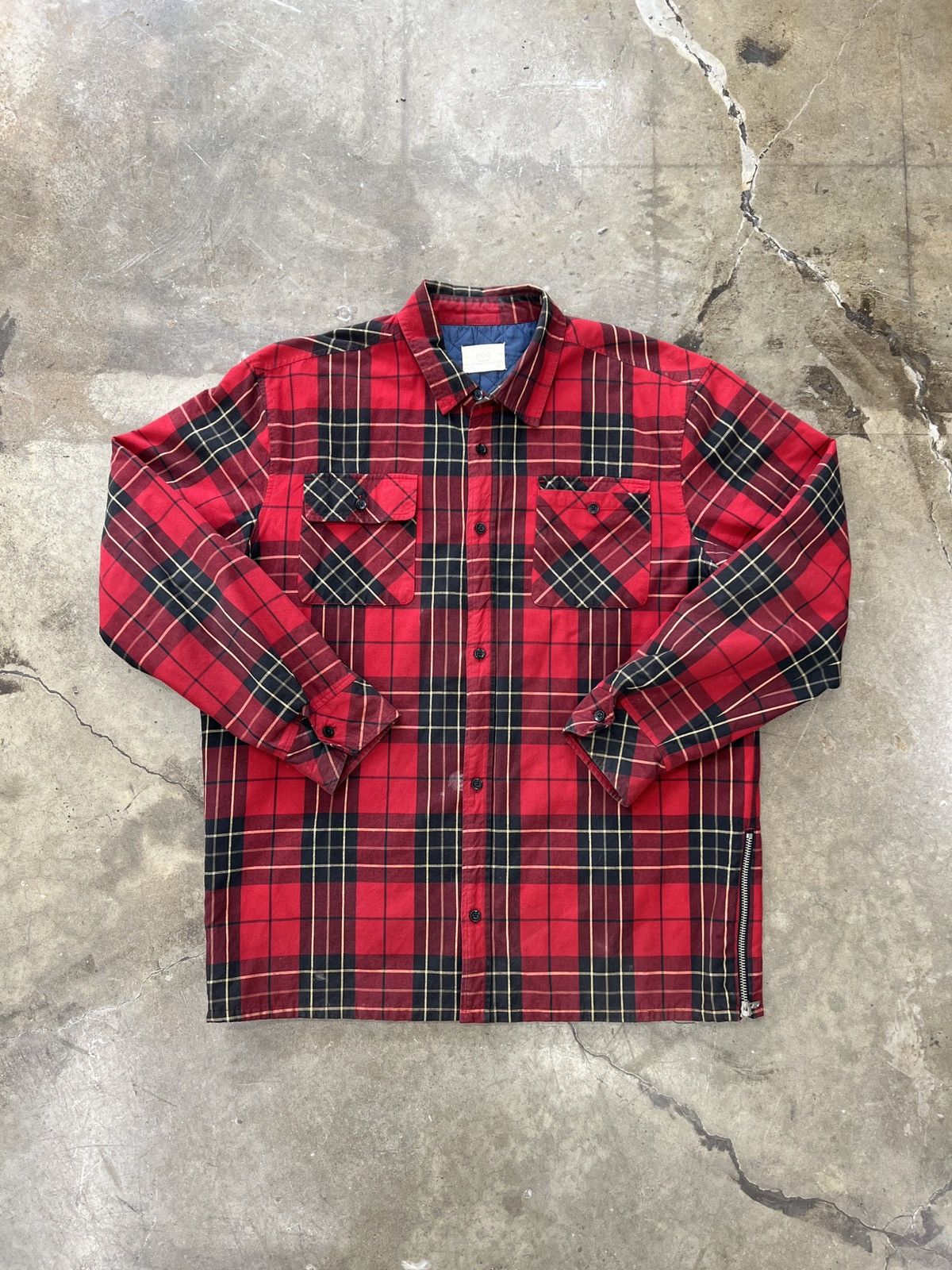 Fear of God Fear of God FOG Flannel Plaid Shirt Shacket XL | Grailed