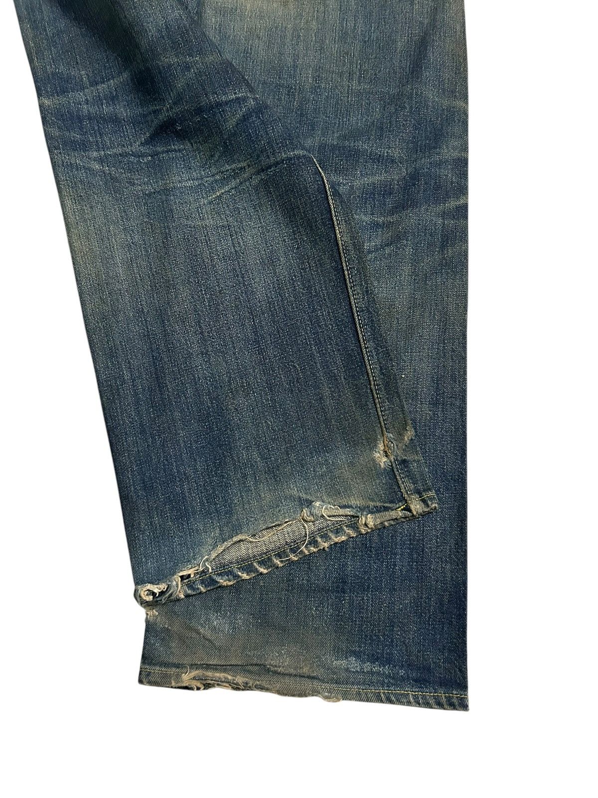 Japanese Brand × Kapital × Vintage JOE McCOY Selvedge Distressed Vtg Denim Jeans Size US 35 - 12 Thumbnail