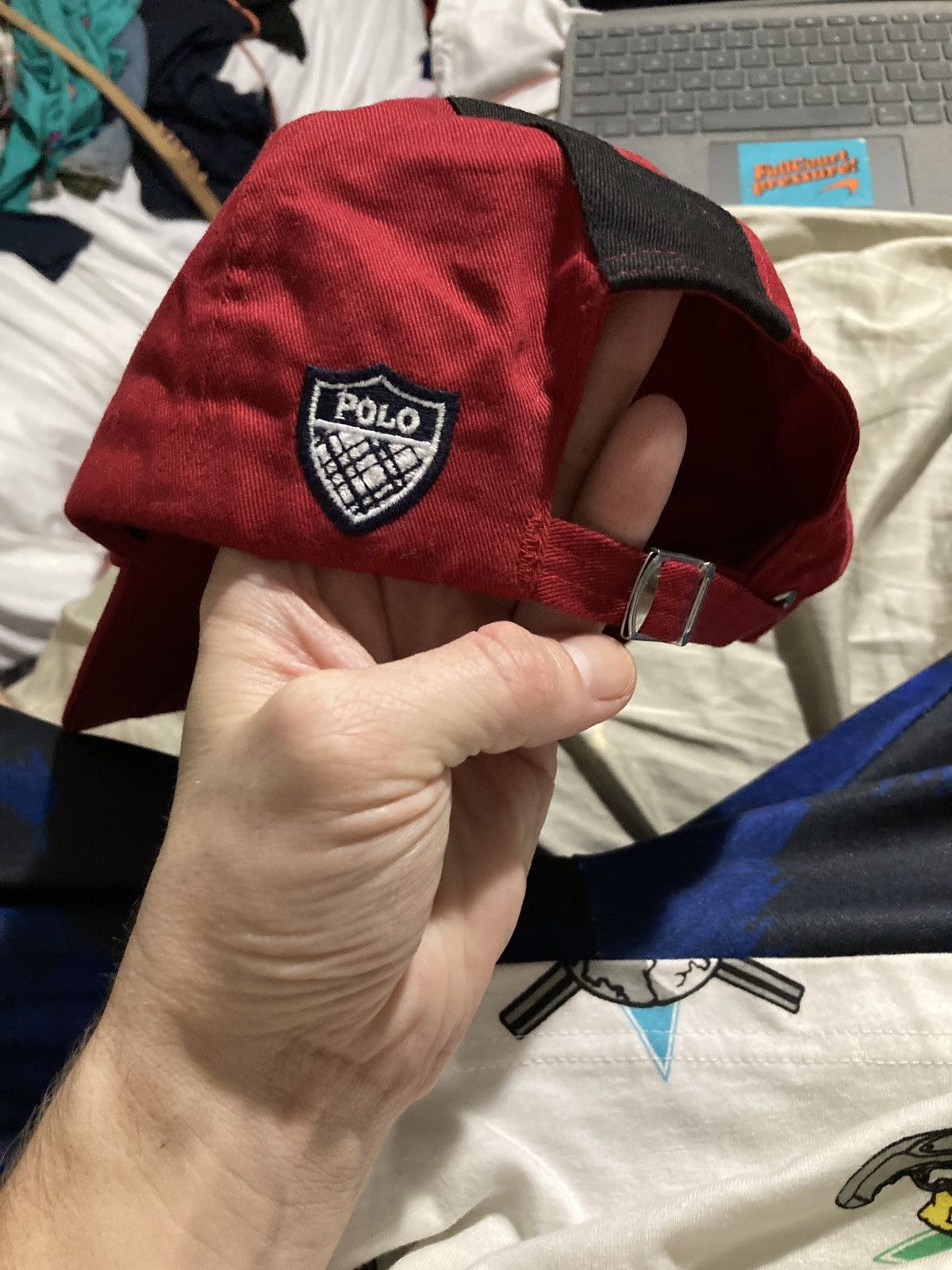 Polo Ralph Lauren × Vintage VTG 90s POLO GOLF STRAPBACK HAT USA MADE Size ONE SIZE - 3 Thumbnail