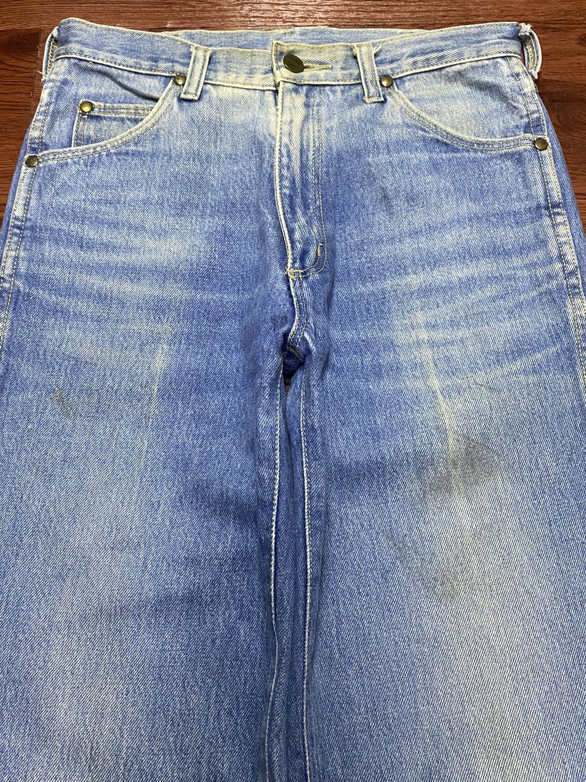 Vintage Wrangler Japan Greensboro N.C Blue Wash Jeans Size US 28 / EU 44 - 3 Thumbnail