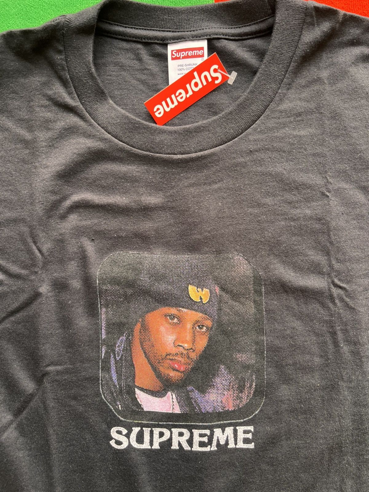 Supreme Supreme x Wu-Tang “Protect Ya Neck” Photo Tee Black yellow Size US XL / EU 56 / 4 - 10 Thumbnail