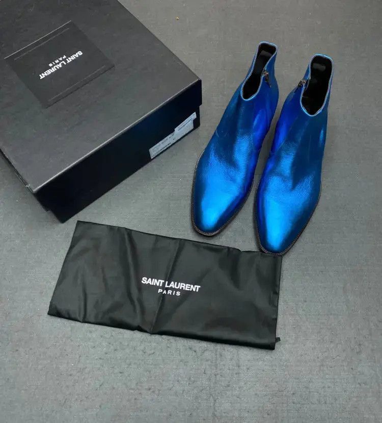 Saint Laurent Paris Saint Laurent Paris Metal Boots Size US 10 / EU 43 - 1 Thumbnail