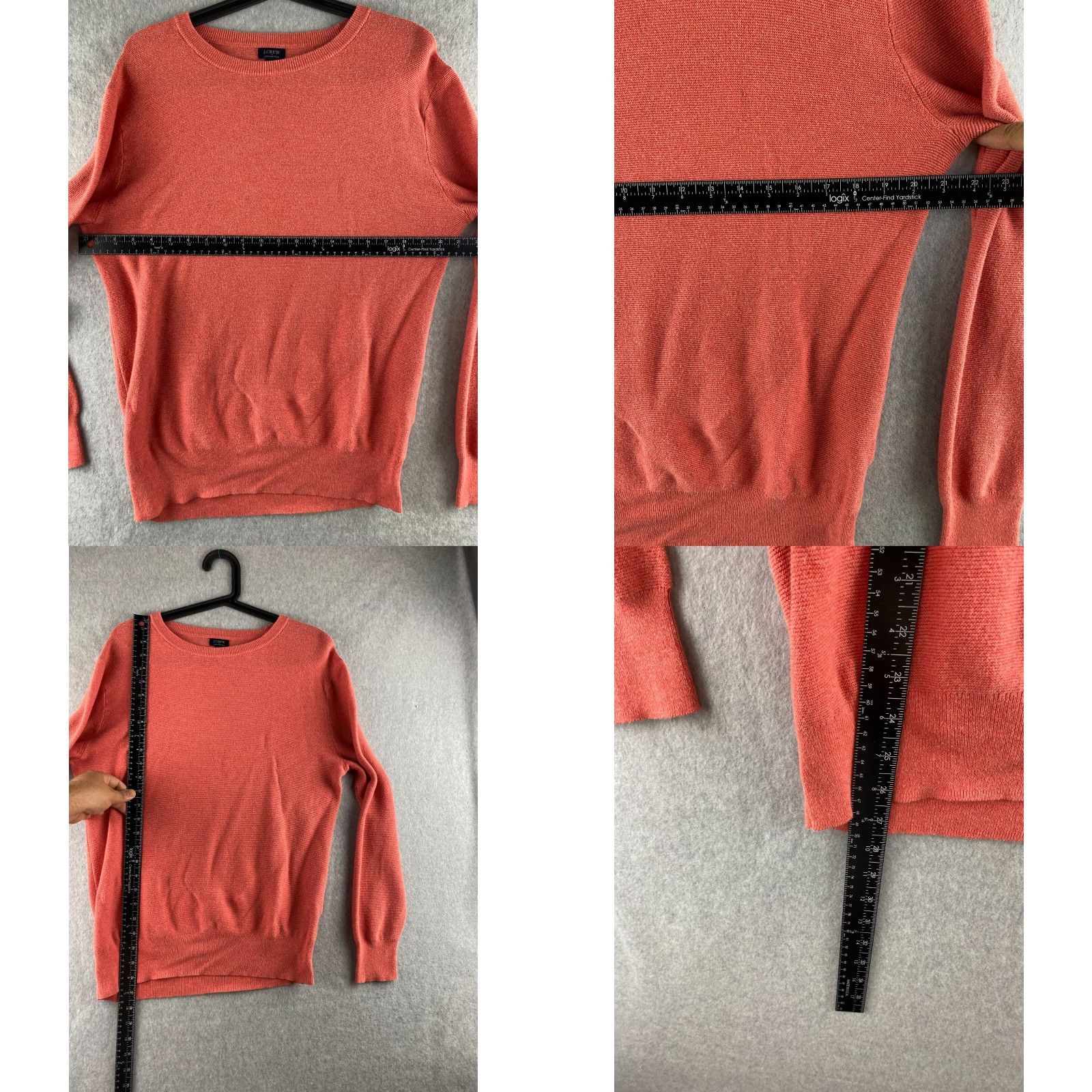 J.Crew J. Crew Sweater Mens Medium M Coral Pullover Tight Knit Crew Neck Preppy Shirt Size US M / EU 48-50 / 2 - 8 Thumbnail