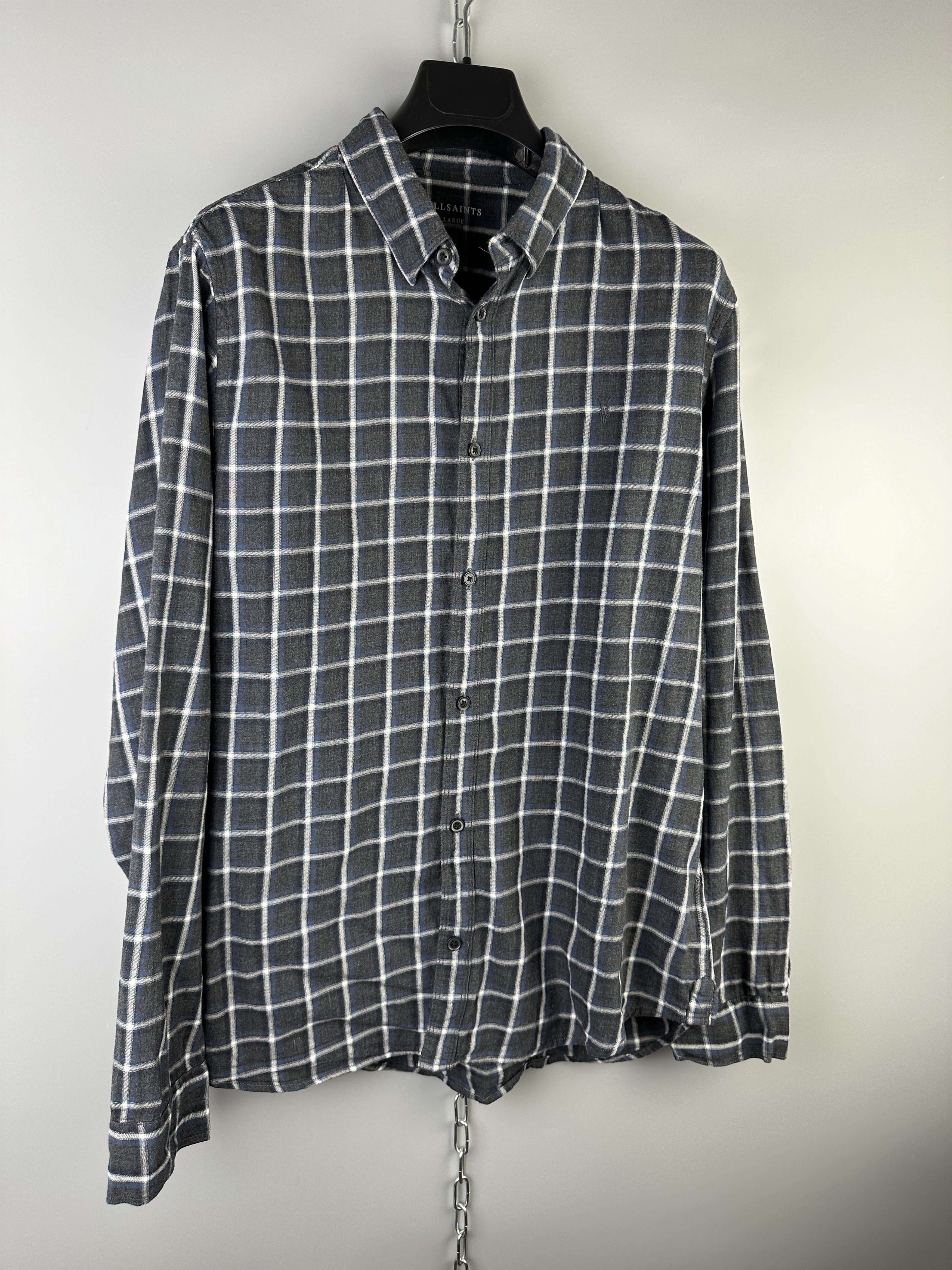 Allsaints Allsaints Check Long Sleeve Button Casual Shirt Size US L / EU 52-54 / 3 - 2 Thumbnail