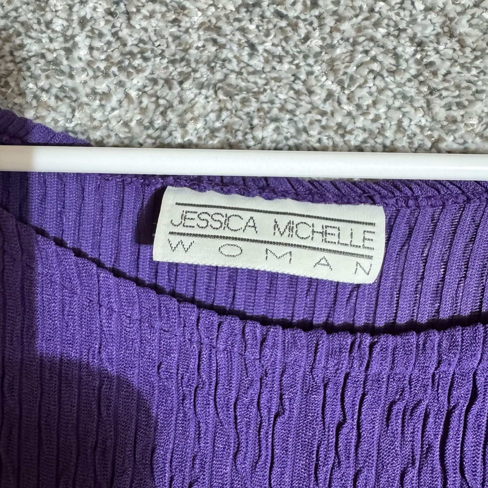 Other Vintage 90s Jessica Michelle Top Women 20W Plus Crinkled USA Size 3XL / US 20-22 - 4 Thumbnail