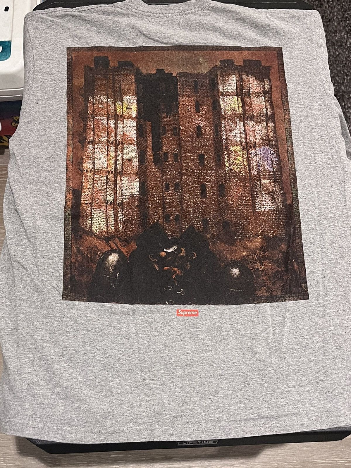 Supreme Grey Supreme Tee Size US L / EU 52-54 / 3 - 2 Thumbnail