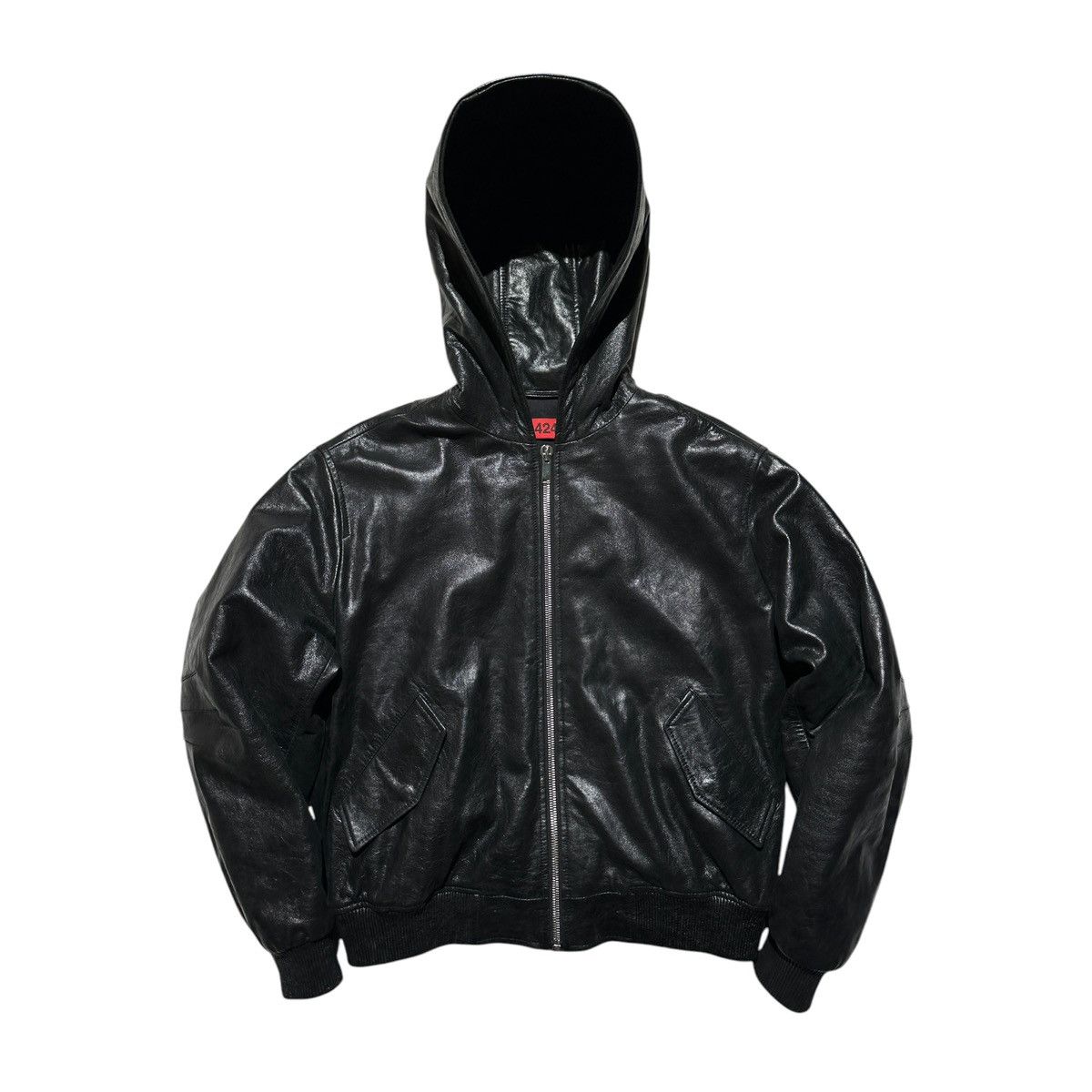 424 × Genuine Leather $3,000 Leather bomber Jacket Size US L / EU 52-54 / 3 - 1 Thumbnail