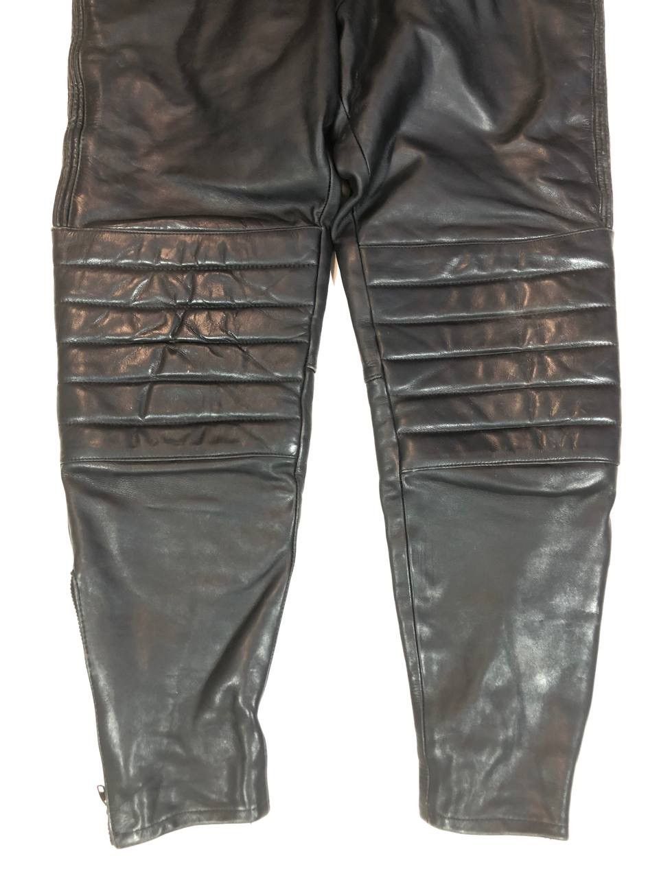 Japanese Brand × Leather Akito Leather Motorcycle Pants Vintage Size US 35 - 3 Thumbnail