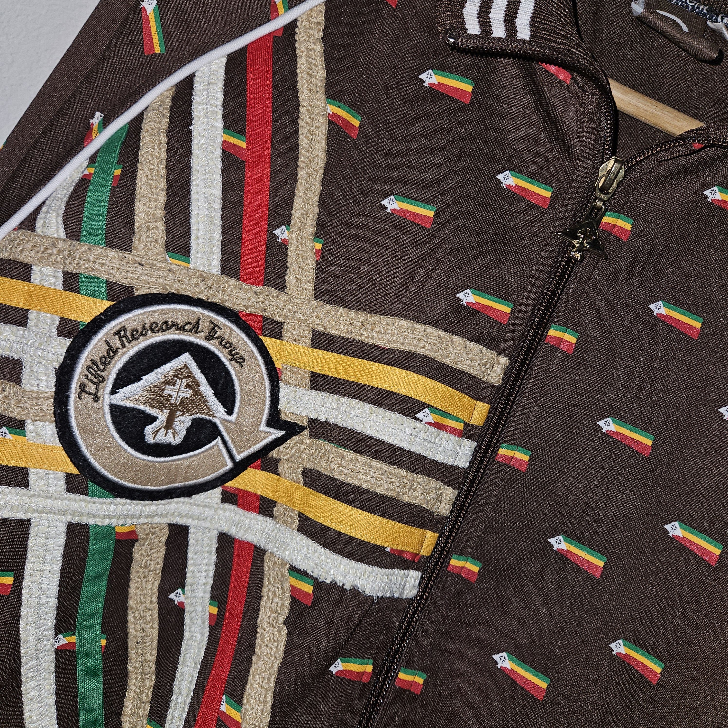 LRG LRG Roots People Track Jacket Brown Rasta Stripe Logo Size US L / EU 52-54 / 3 - 3 Thumbnail