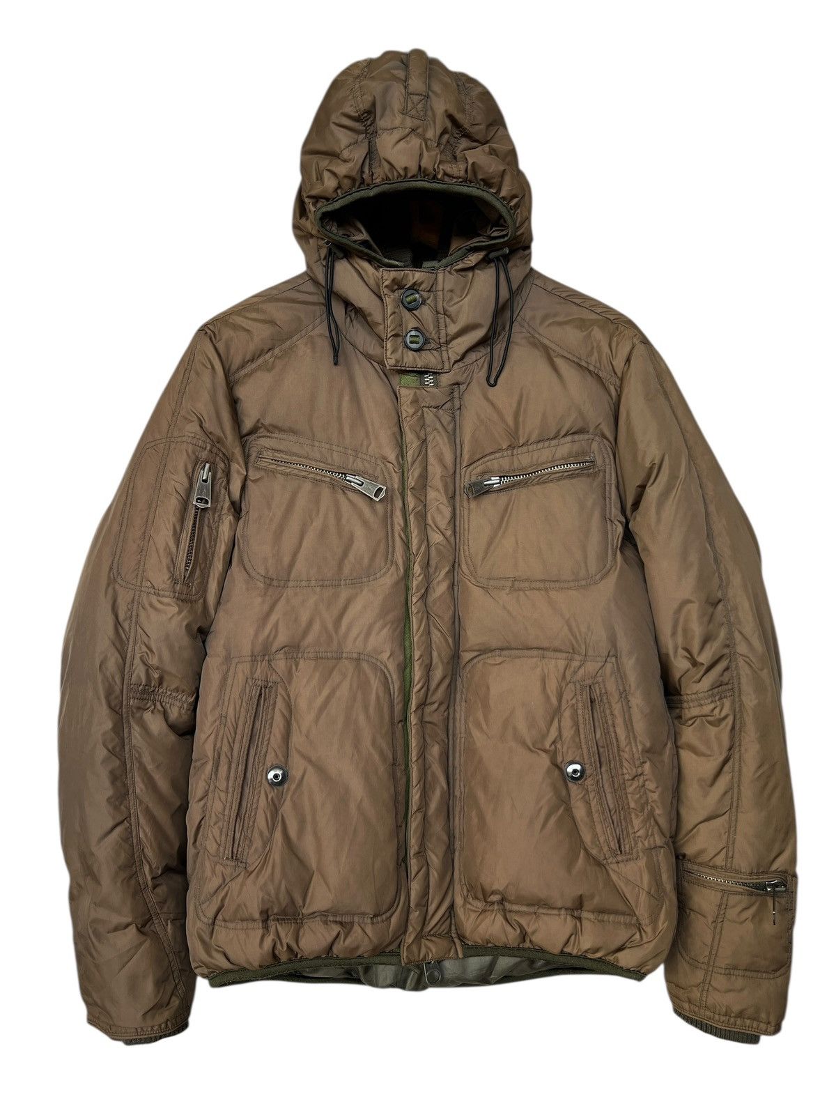 NANO universe Nano Universe Japan Brown Puffer Jacket Hoodie Size US M / EU 48-50 / 2 - 1 Thumbnail