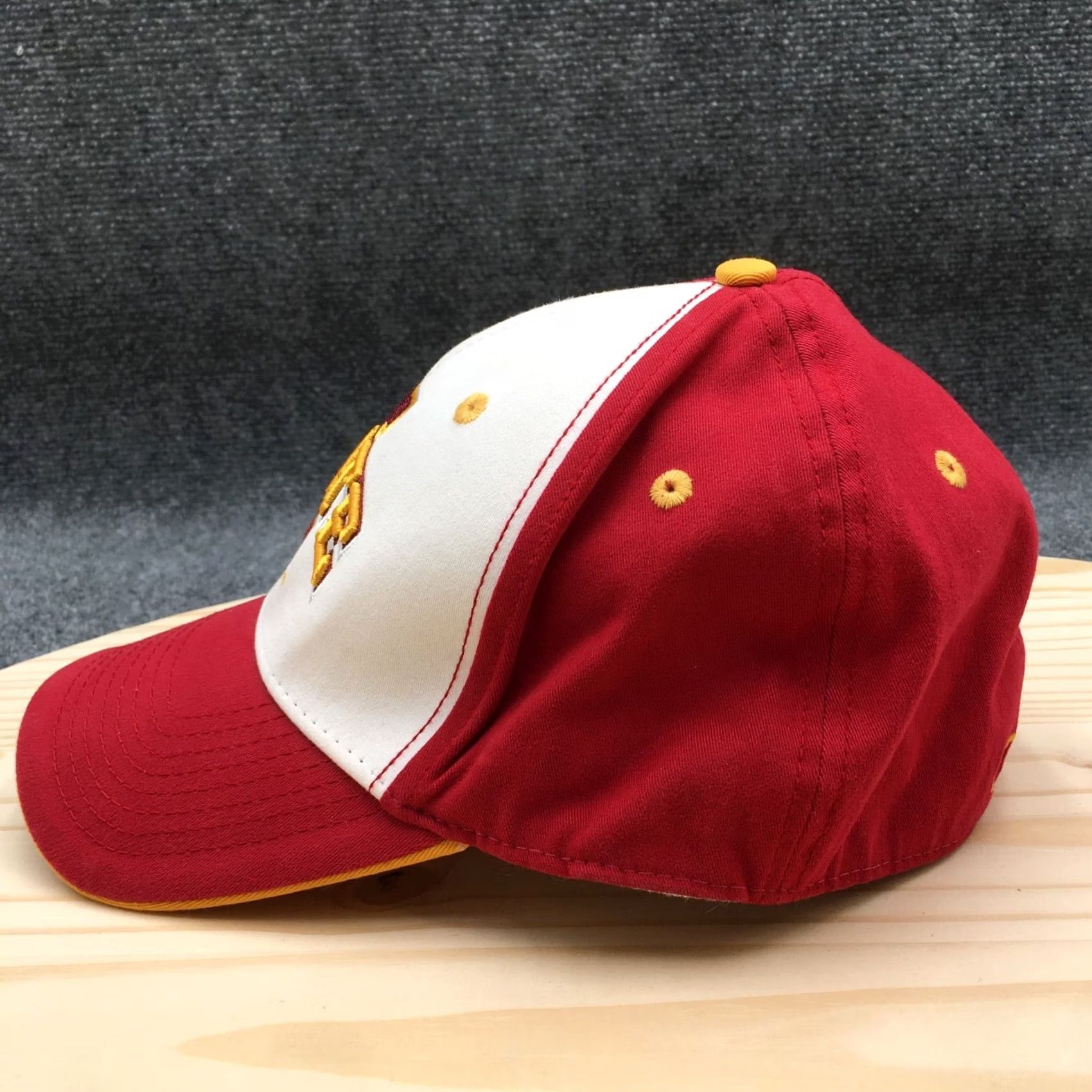 Vintage Iowa State University Cyclones Hat Baseball Cap Fitted One Size Red White Mens Size ONE SIZE - 5 Thumbnail