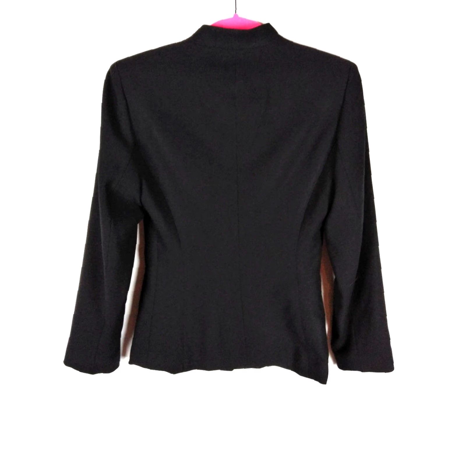 Kasper Kasper Blazer Jacket Black 4 Womens Lined Career Work Blazer Coat Size S / US 4 / IT 40 - 7 Thumbnail