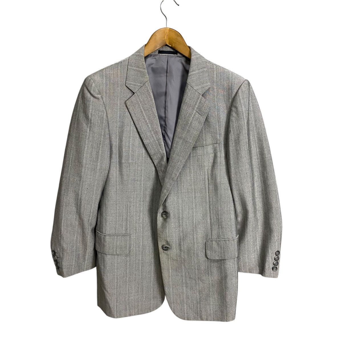 Burberry × Japanese Brand × Vintage Burberrys blazer coat grey plaid Size US M / EU 48-50 / 2 - 1 Thumbnail
