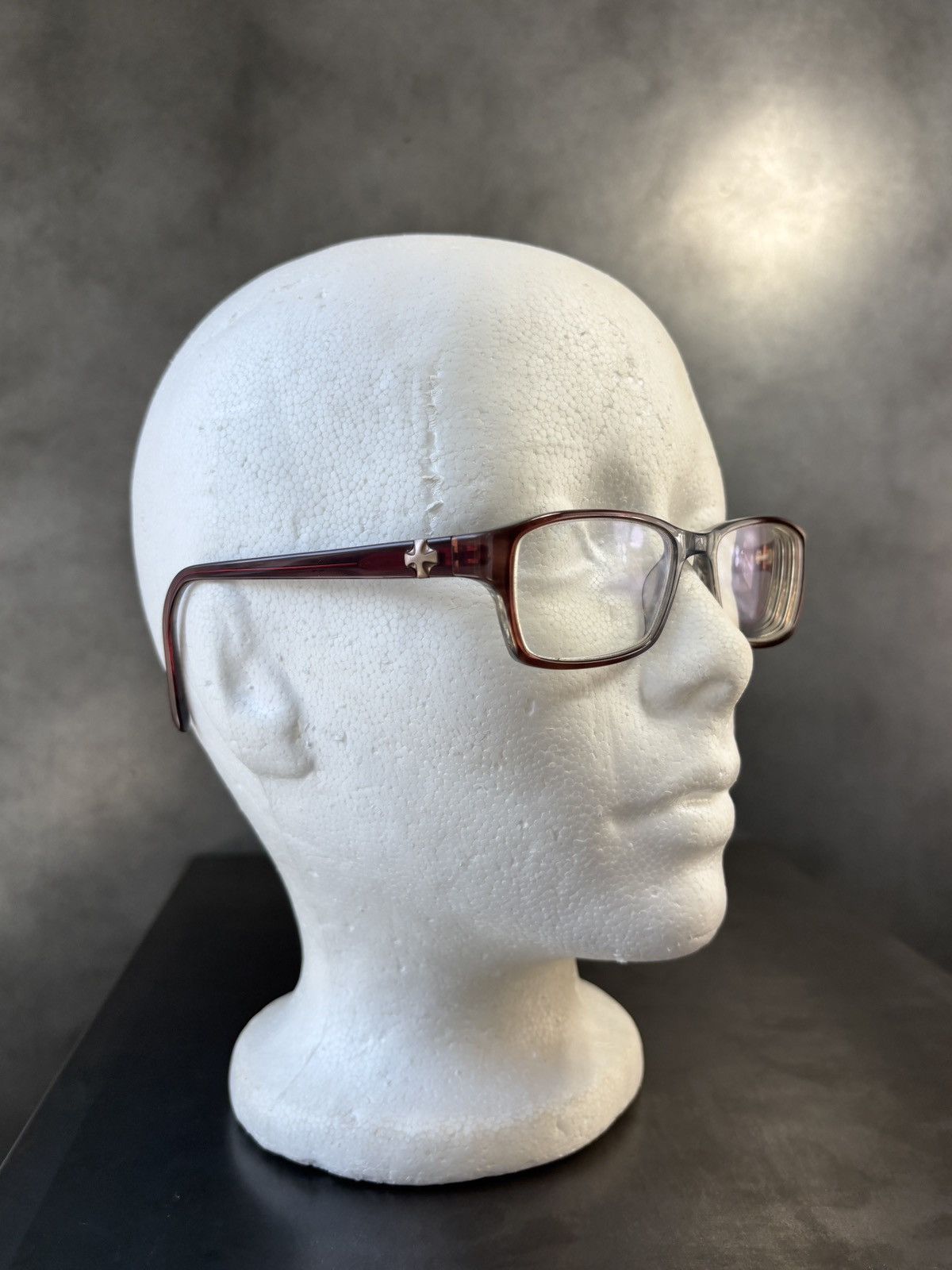 Nicole Miller Nicole Miller Carmine Glasses Frames Cross Stud Chrome Heart Size ONE SIZE - 3 Thumbnail