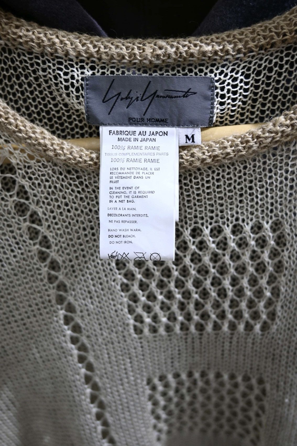 Yohji Yamamoto Yohji Yamamoto Pour Homme SS98 Mesh Top Size US M / EU 48-50 / 2 - 6 Thumbnail