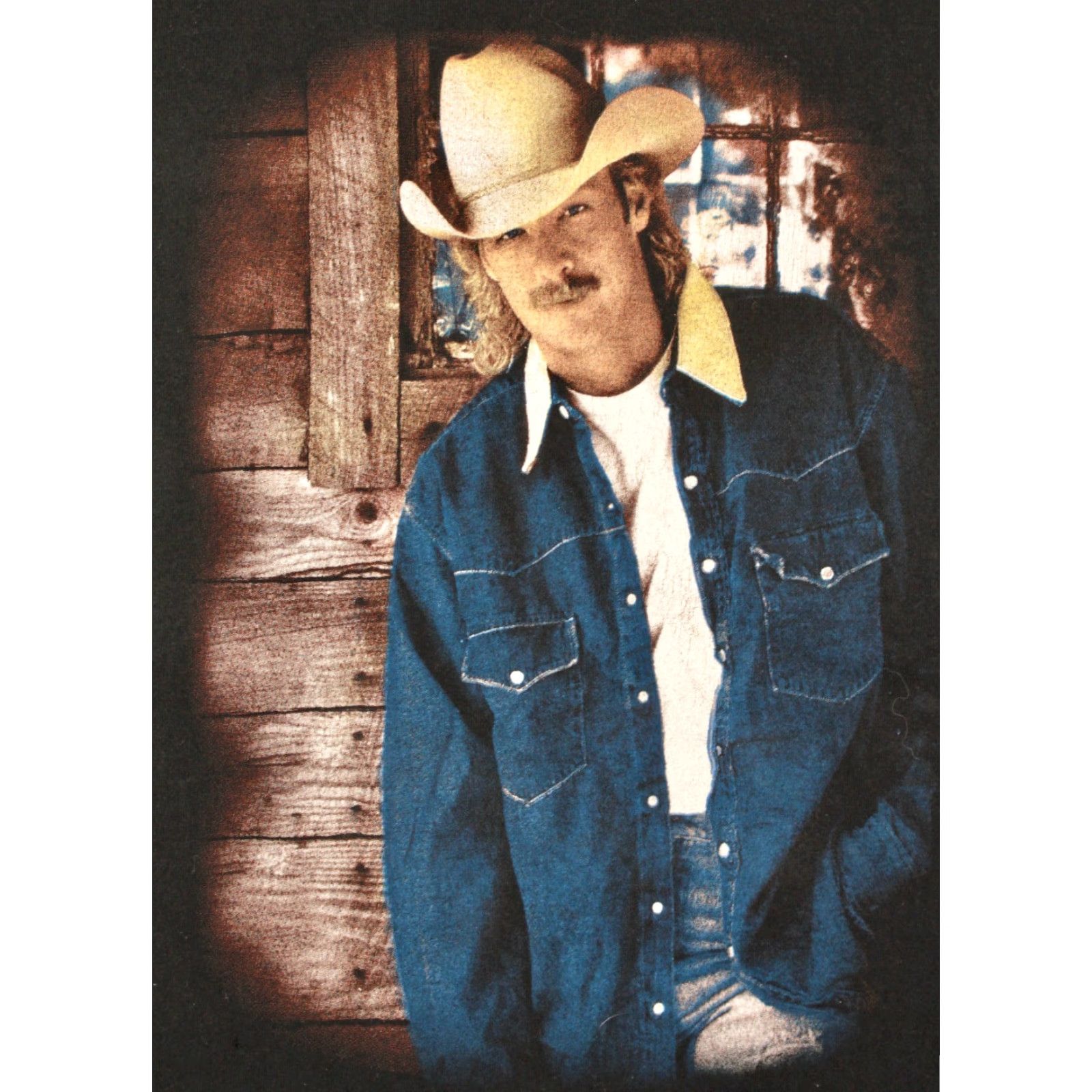 Fruit Of The Loom VINTAGE Men's 1990s Alan Jackson TShirt XL Black Graphic Tee Country Band T-shirt Mens Size US XL / EU 56 / 4 - 3 Thumbnail