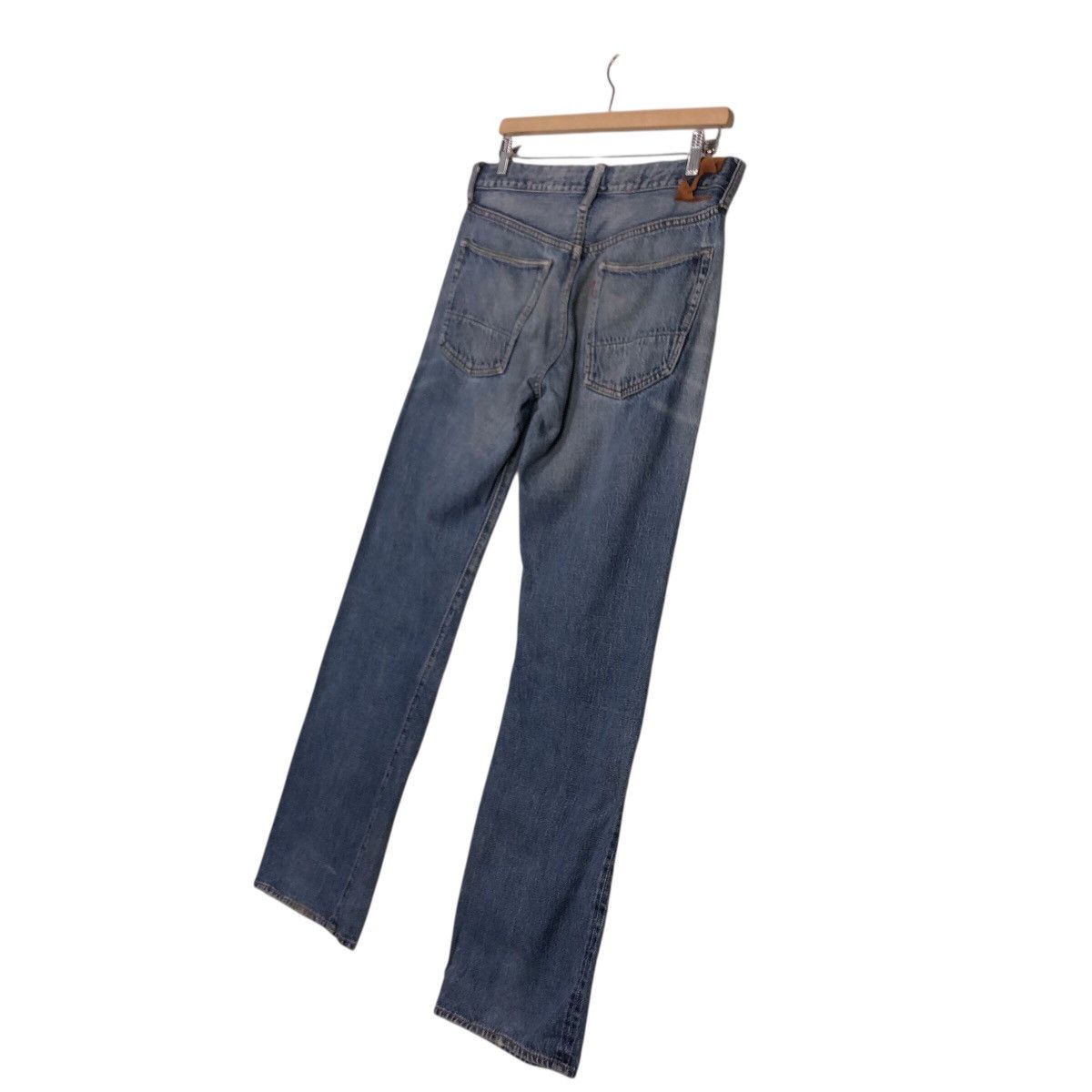 Japanese Brand Denim & Dungaree Distressed Straight Fit Sanforized Denim Size 32" / US 10 / IT 46 - 13 Thumbnail