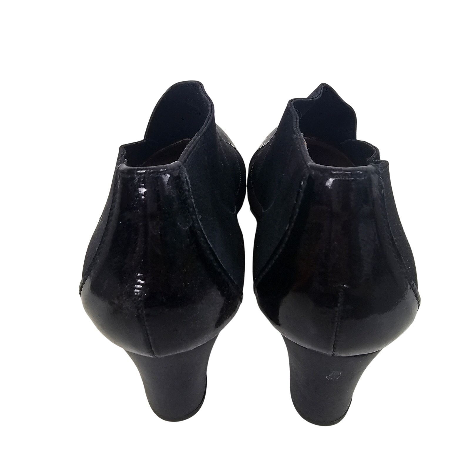 Globe Glove Shoes by Hispanitas Black Booties Slip Ons 38 (US 7) Size US 7 / IT 37 - 5 Thumbnail