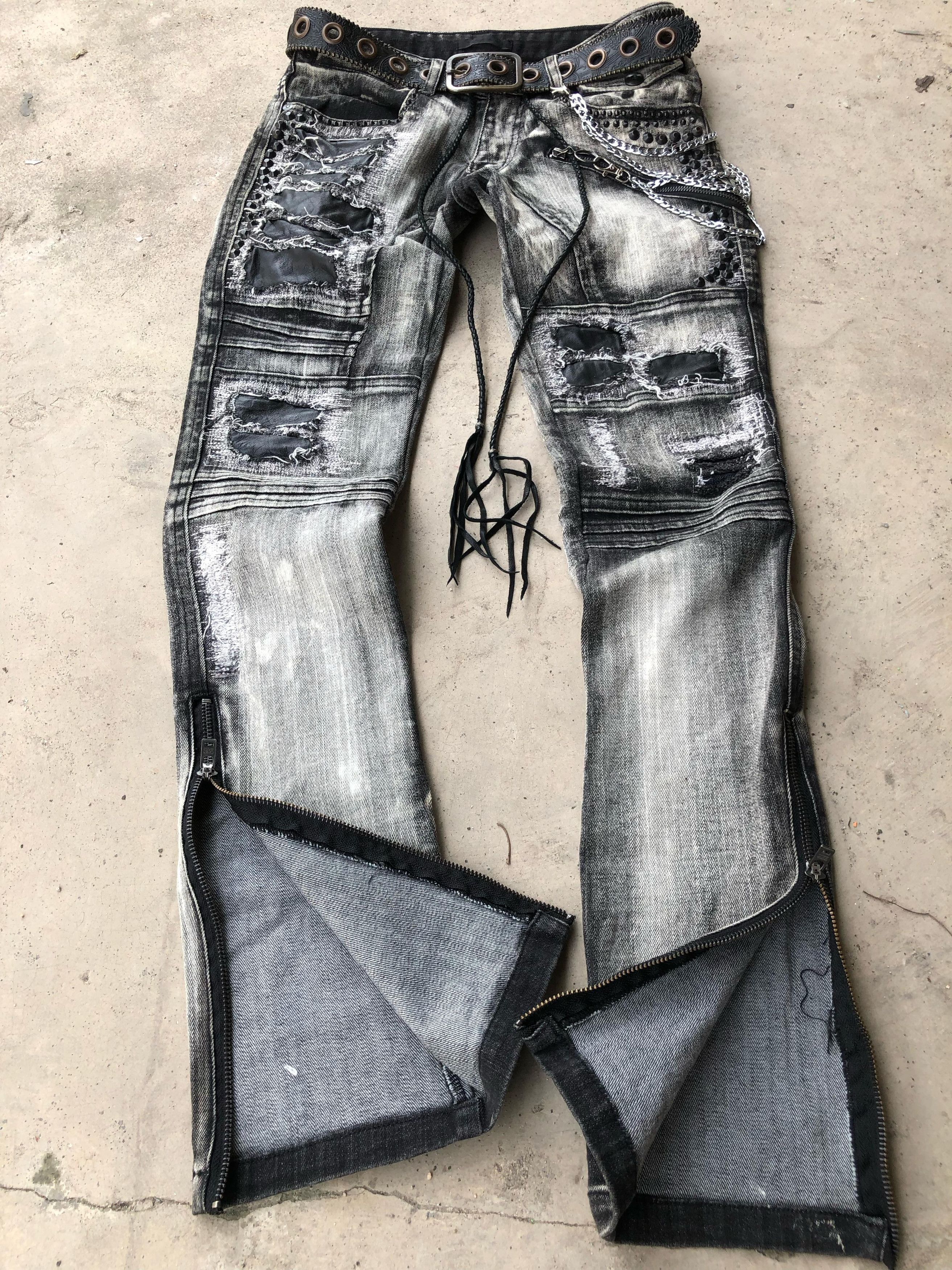 KMRii KMRII studed crushed Jeans Size US 30 / EU 46 - 3 Thumbnail